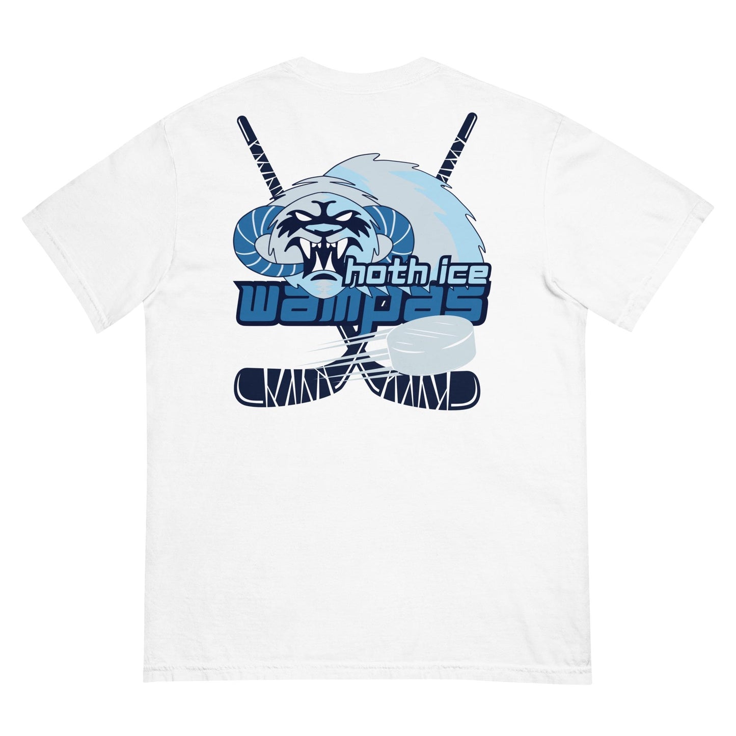 Hoth Ice Wampas Hockey T-Shirt, Star Wars Disney Dad, Comfort Colors