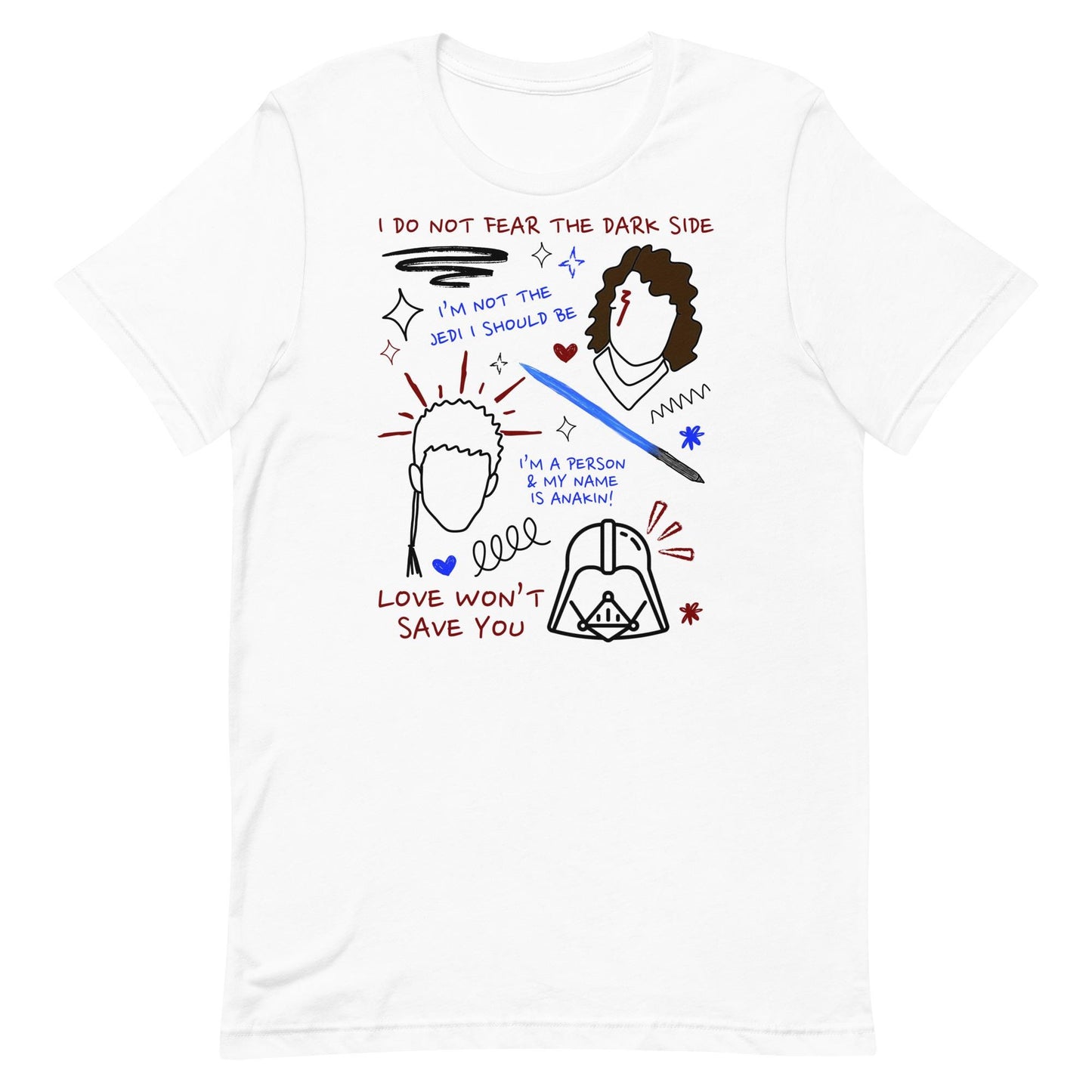 Anakin Skywalker Star Wars Shirt: Trendy Sketch Tee