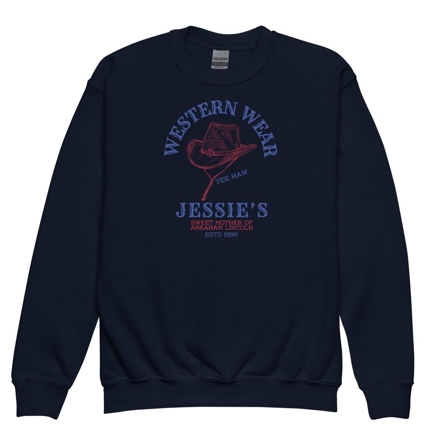 Jessie's Western Wear Youth Sweatshirt: Subtle Theme Park Matching Shirt