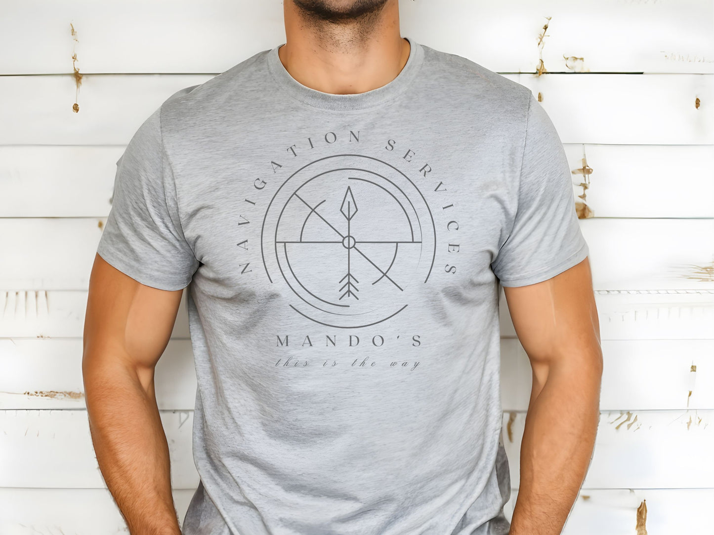 Mando's Navigation Services Shirt, Subtle Disney Family Tee