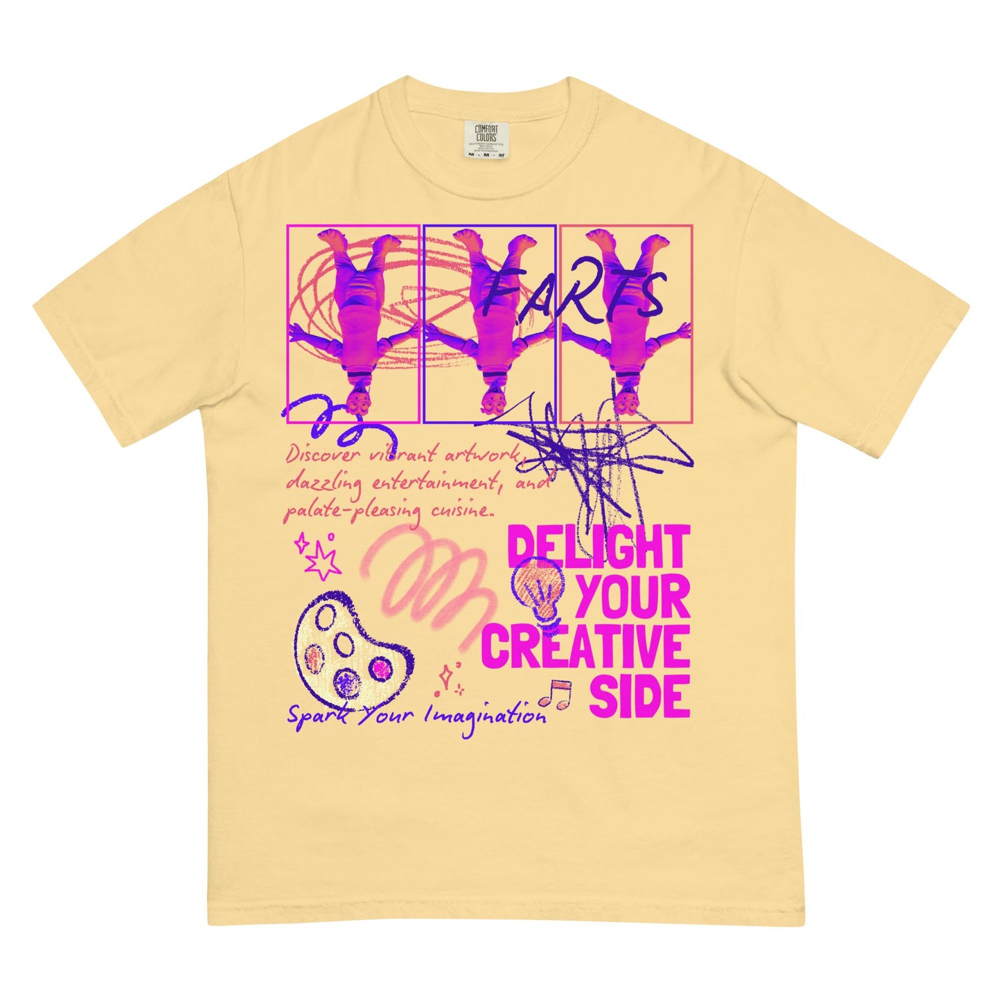 Festival of the Arts, Figment, FARTS, Disney Adult Comfort Colors Shirt