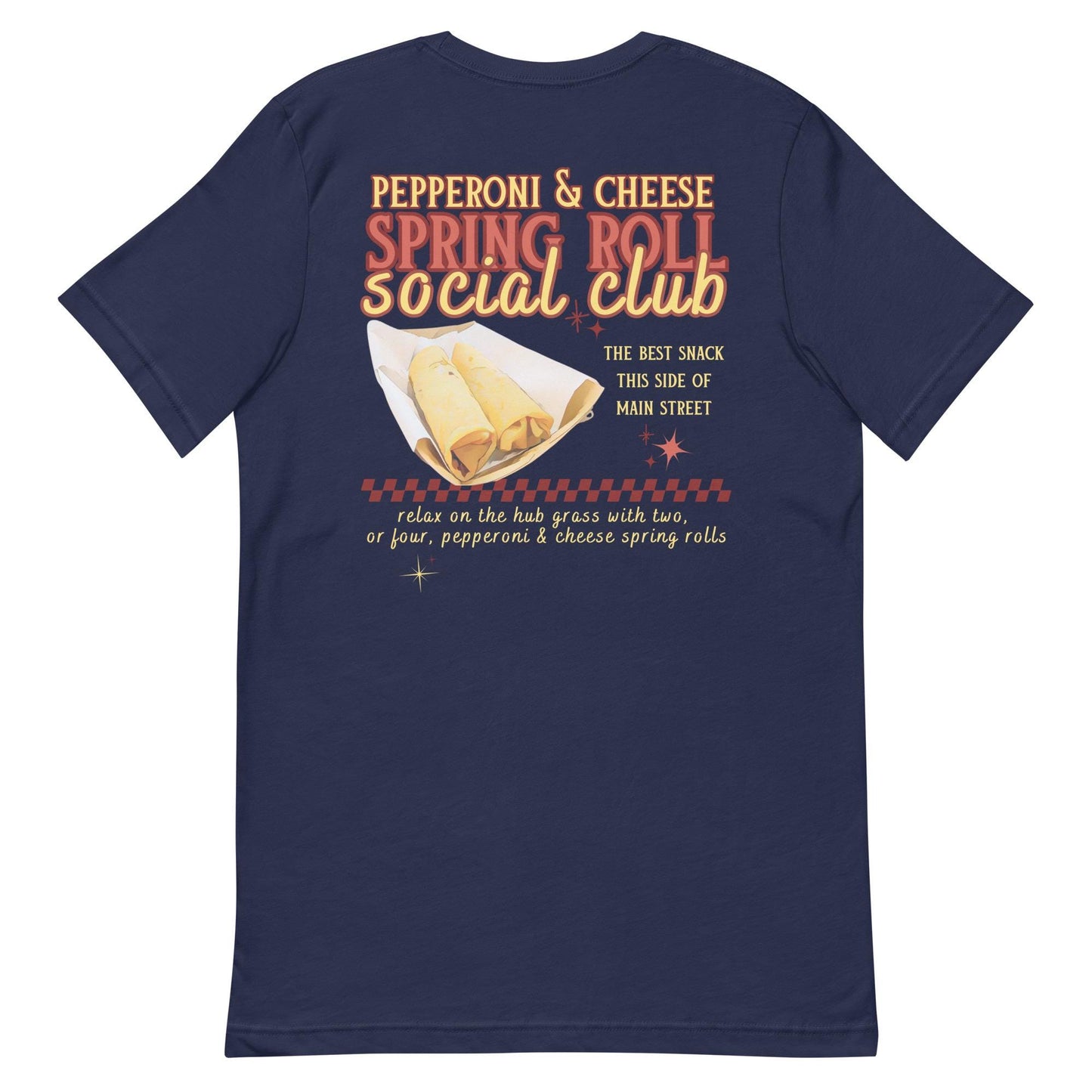 Pepperoni Cheese Spring Roll Social Club T-Shirt, Disney Adult Shirt