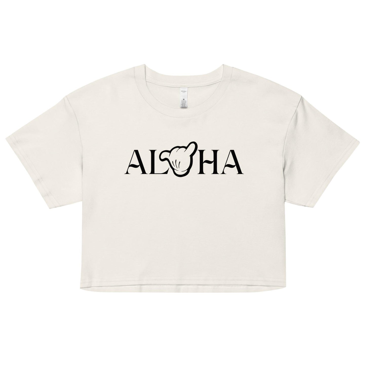 Disney Aulani Aloha Mickey Crop Shirt, Hang Loose Shaka