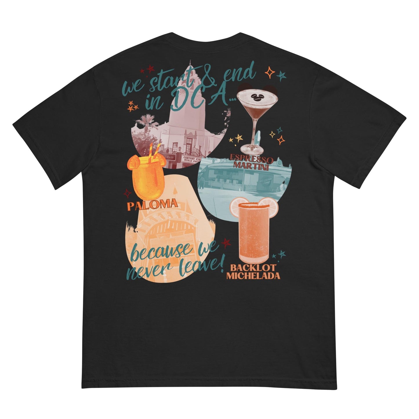 Disney California Adventure Cocktail Club Comfort Colors Shirt