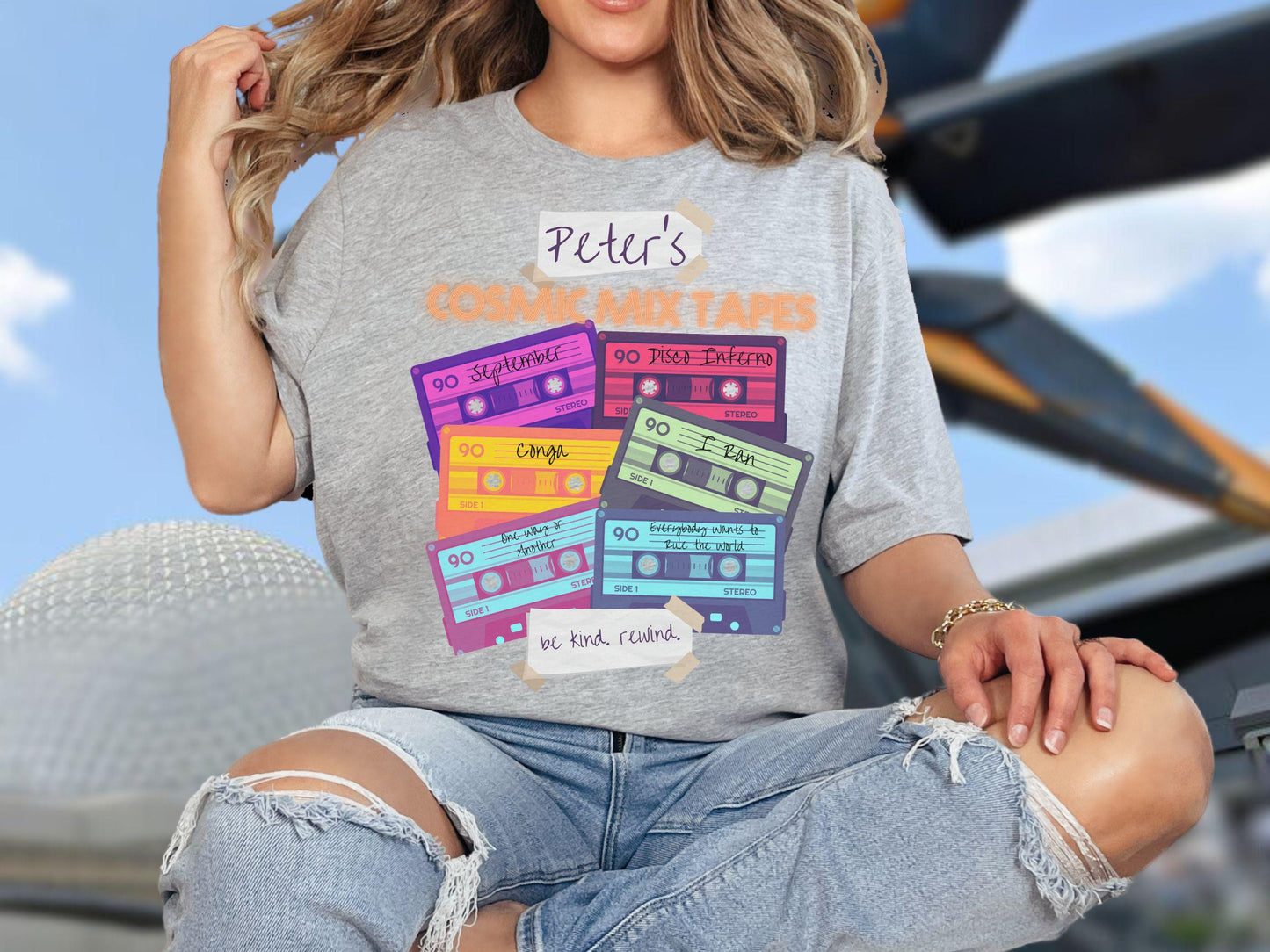 Guardians of the Galaxy Mix Tape Bella Canvas Shirt, EPCOT Cosmic Rewind