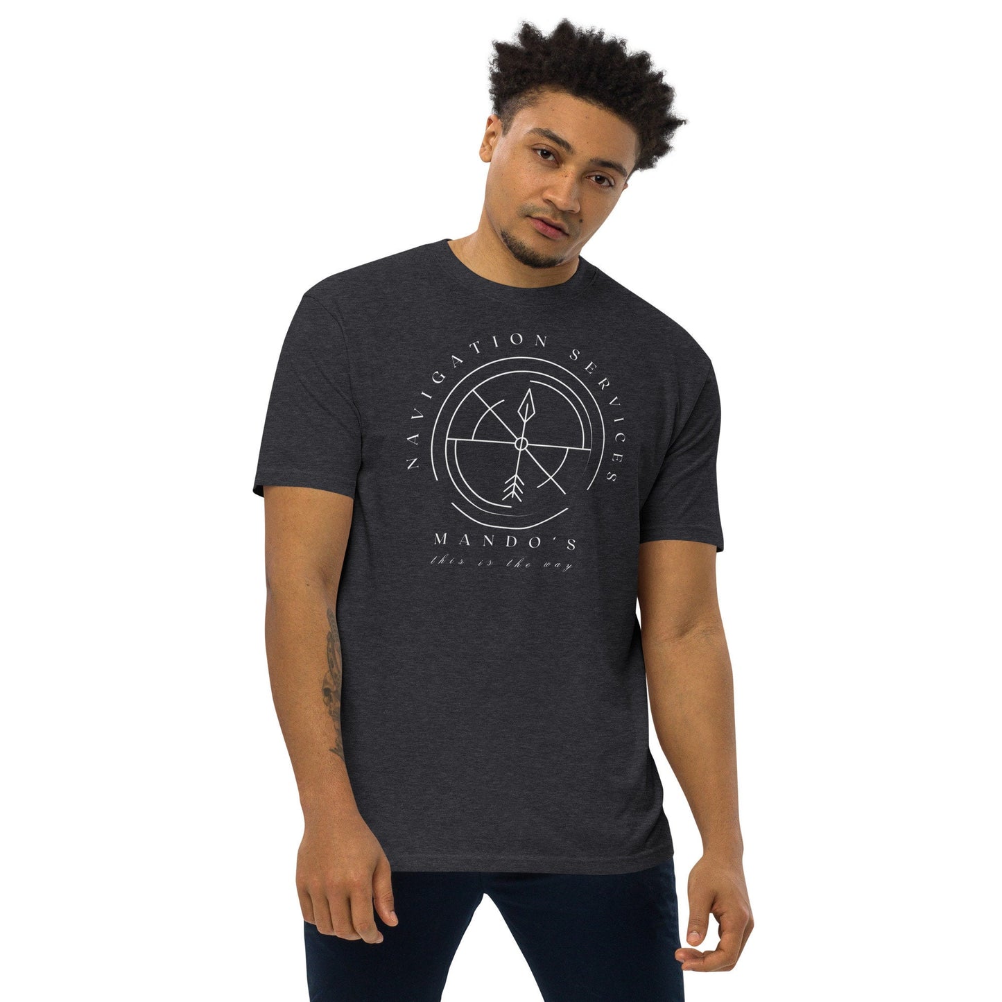 Mando's Navigation T-Shirt, Subtle Disney Dad Shirt, TALL Length