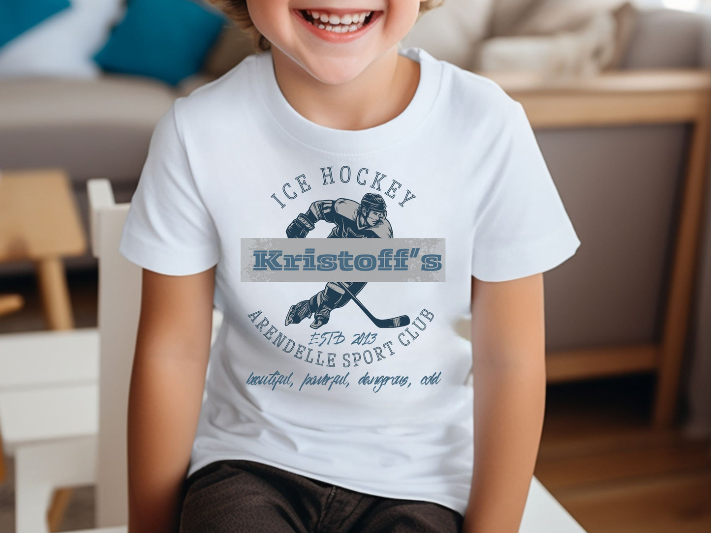 Kristoff's Ice Hockey Youth T-Shirt, Subtle Disney Shirt