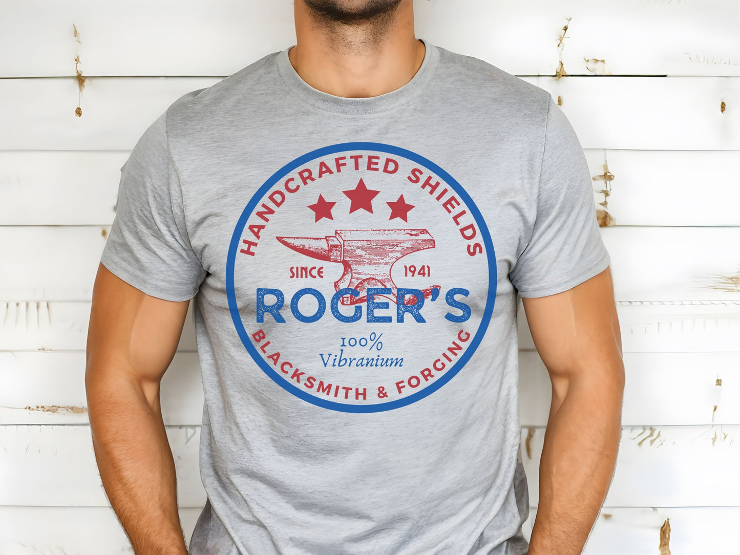 Captain America Shirt, Roger's Blacksmith, Subtle Disney Dad Tee