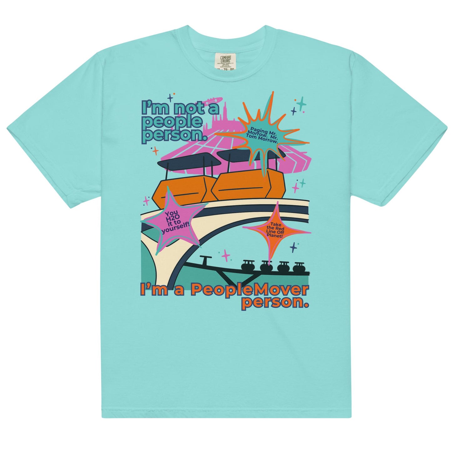 Disney PeopleMover Shirt, Retro Tomorrowland Comfort Colors Tee