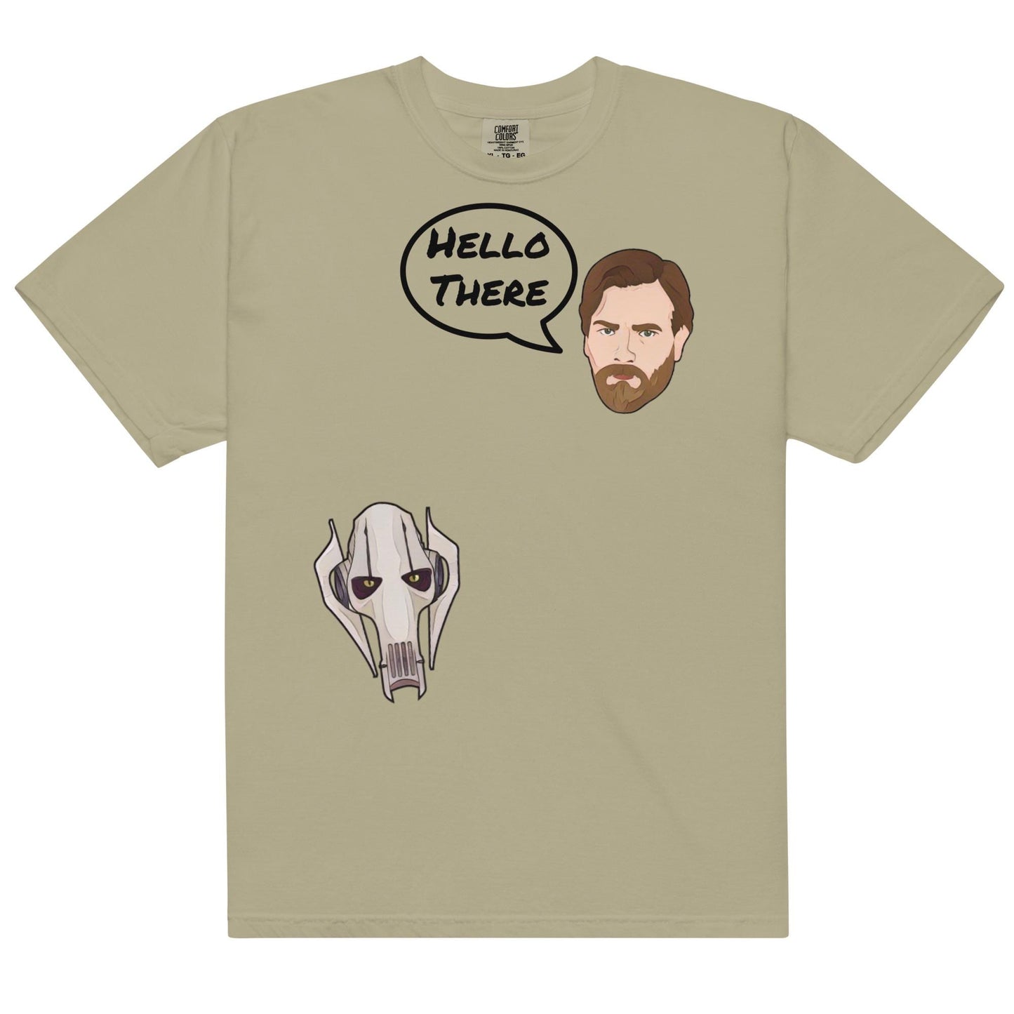 Hello There Star Wars Shirt: Obi-Wan & Grievous Comfort Colors Tee