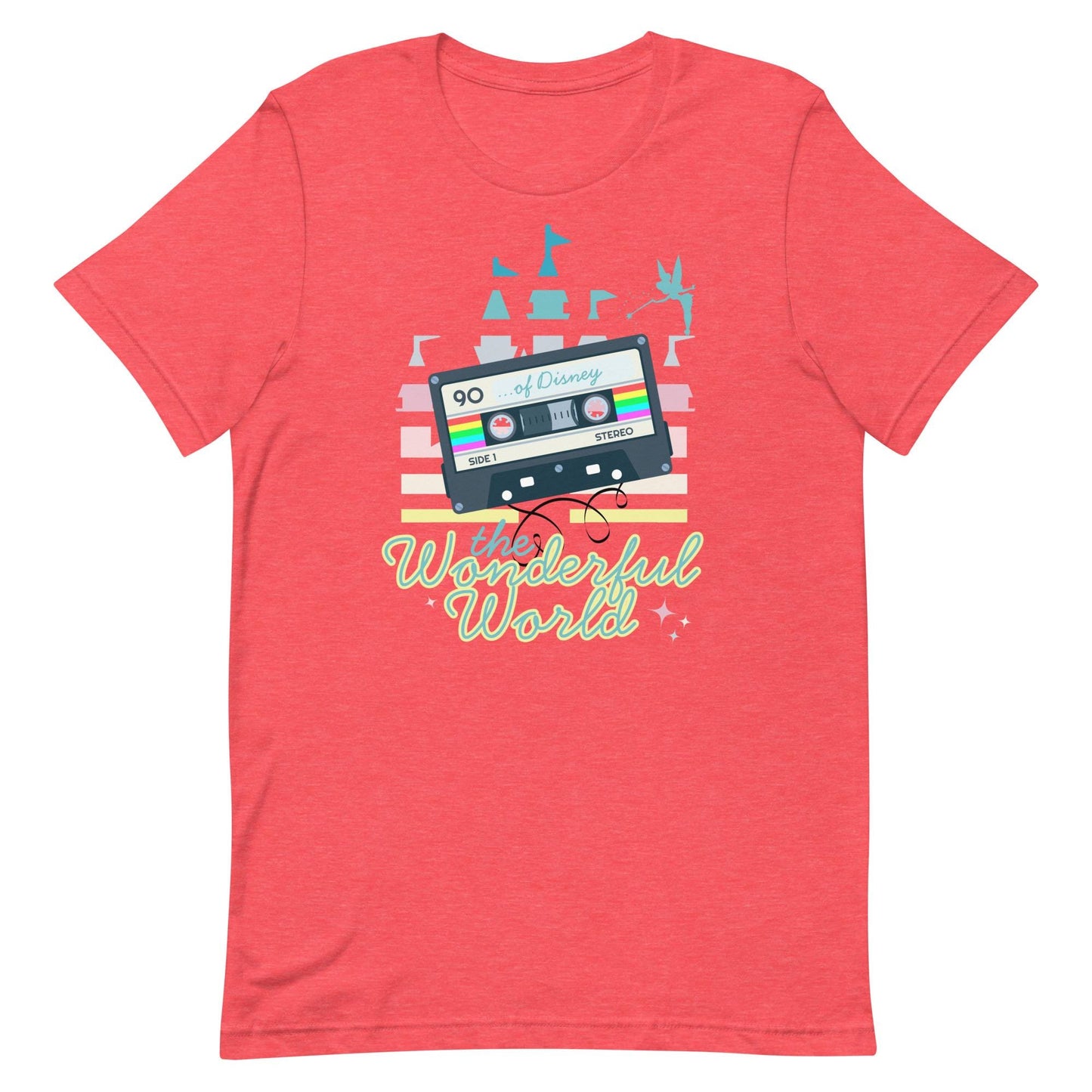 Retro Disney World Shirt, '90s Cassette Tape Bella Canvas Tee