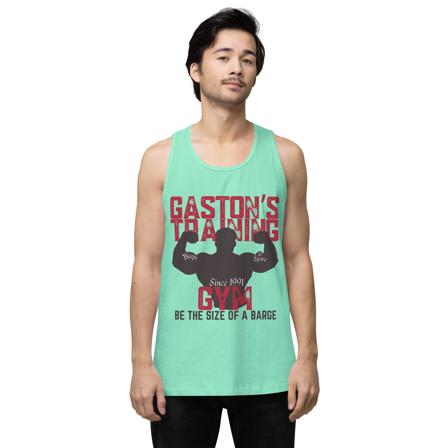 Gaston's Training Gym Tank Top, Disney Dad Disneyland Shirt