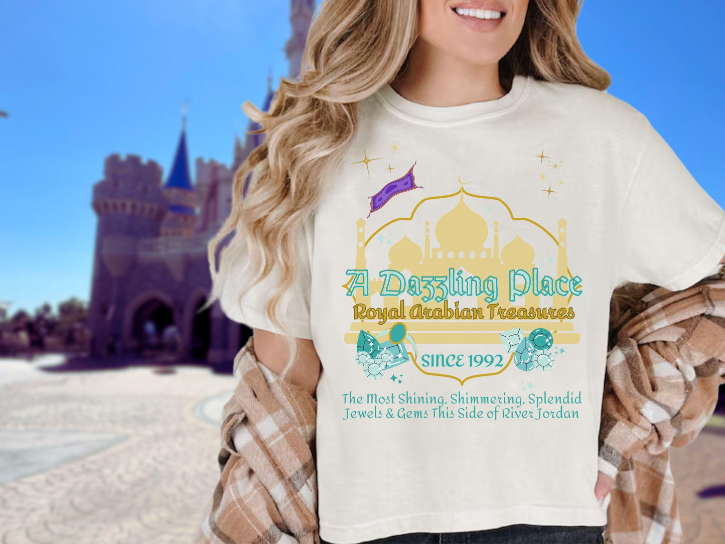 Princess Jasmine Inspired Crop Top: Aladdin, Magic Kingdom Shirt
