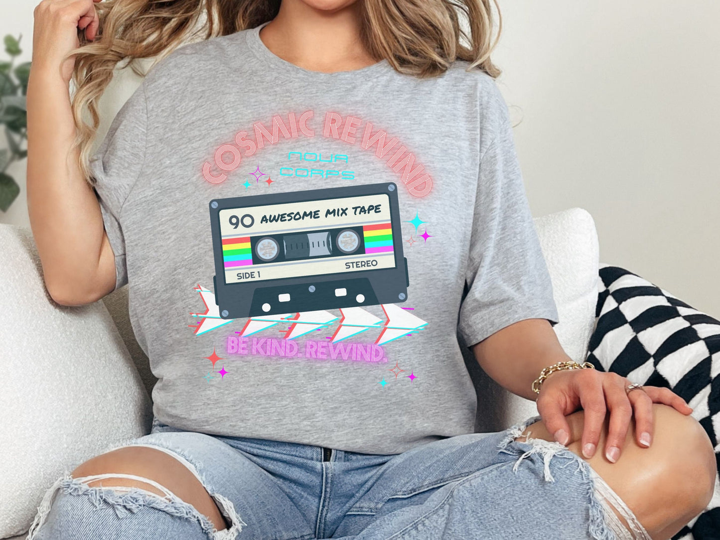 Guardians of the Galaxy Cosmic Rewind Bella Canvas T-Shirt, Subtle Disney Family Shirt