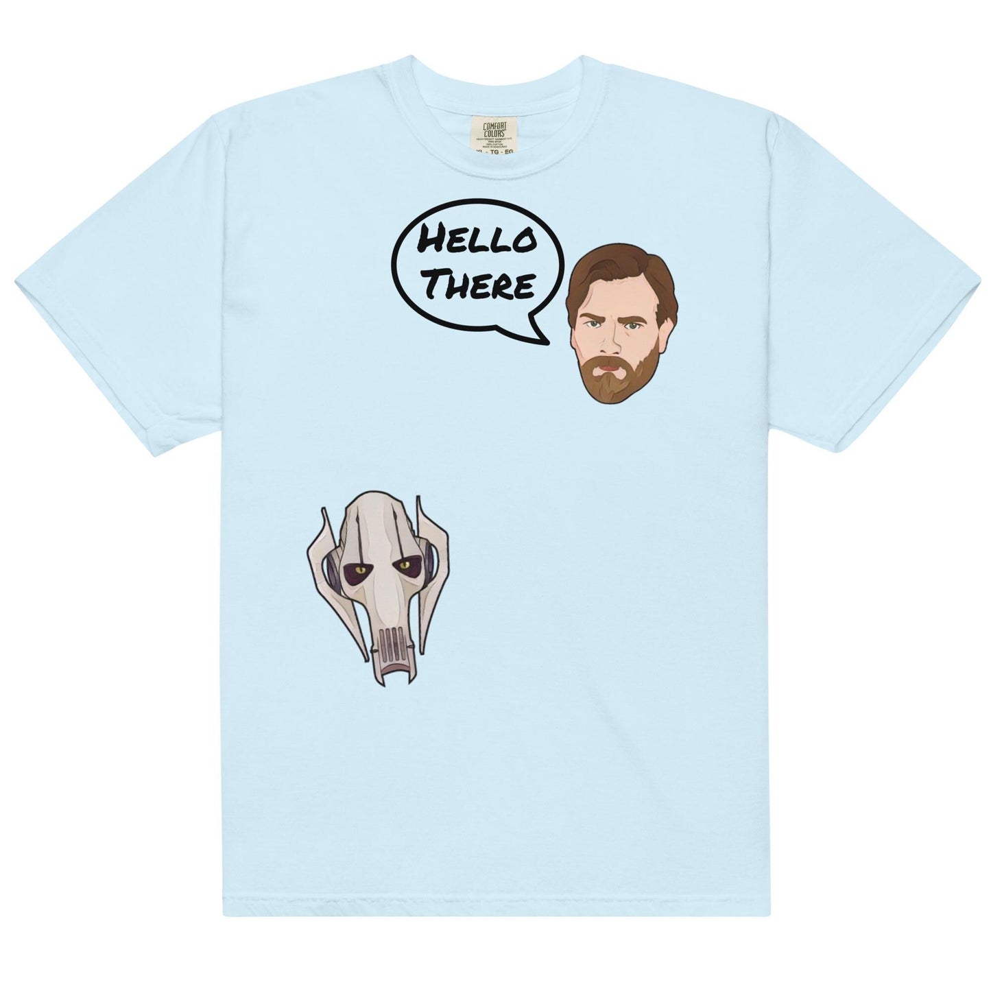 Hello There Star Wars Shirt: Obi-Wan & Grievous Comfort Colors Tee