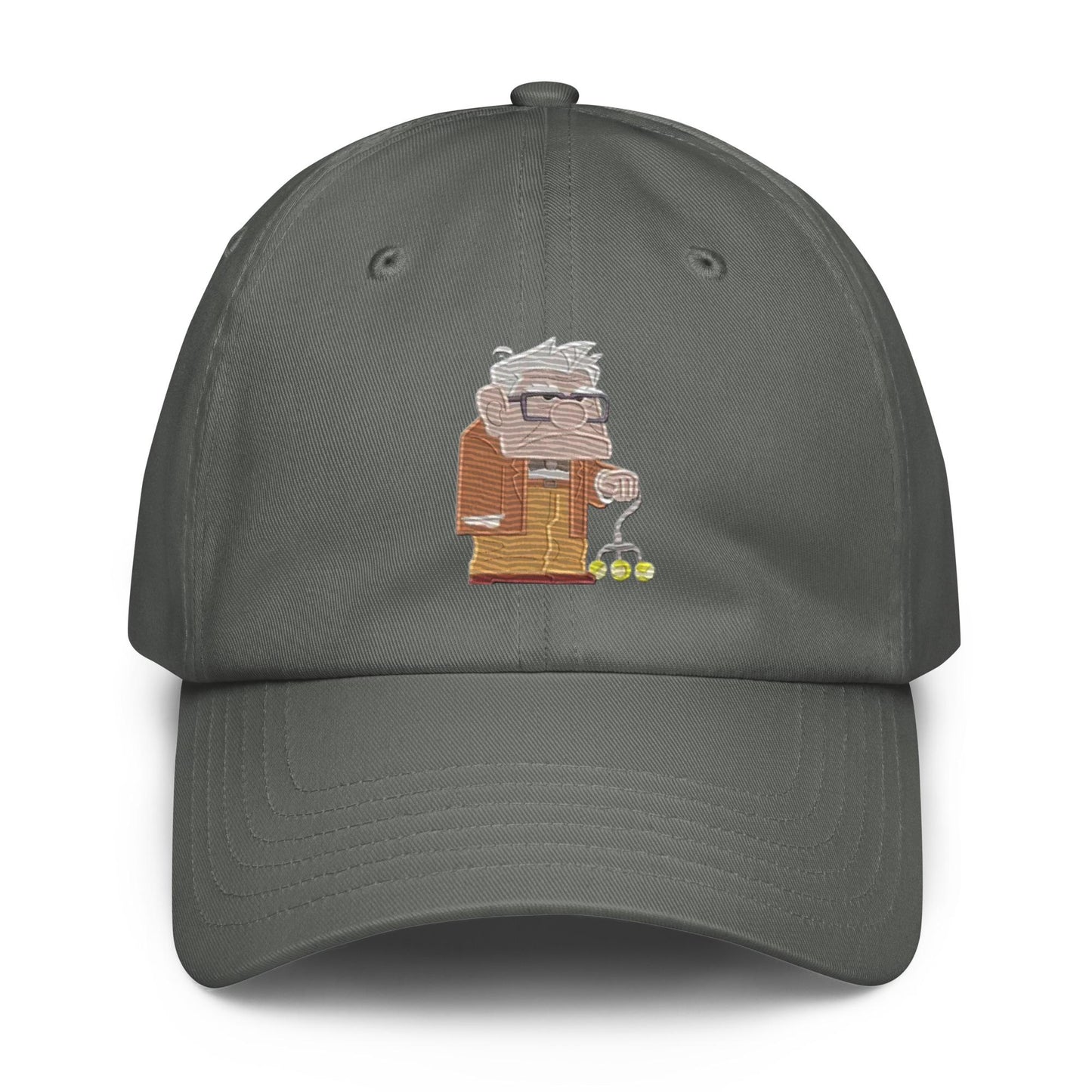 Disney UP Carl Embroidered Dad Hat, Under Armour Flexfit Twill Cap