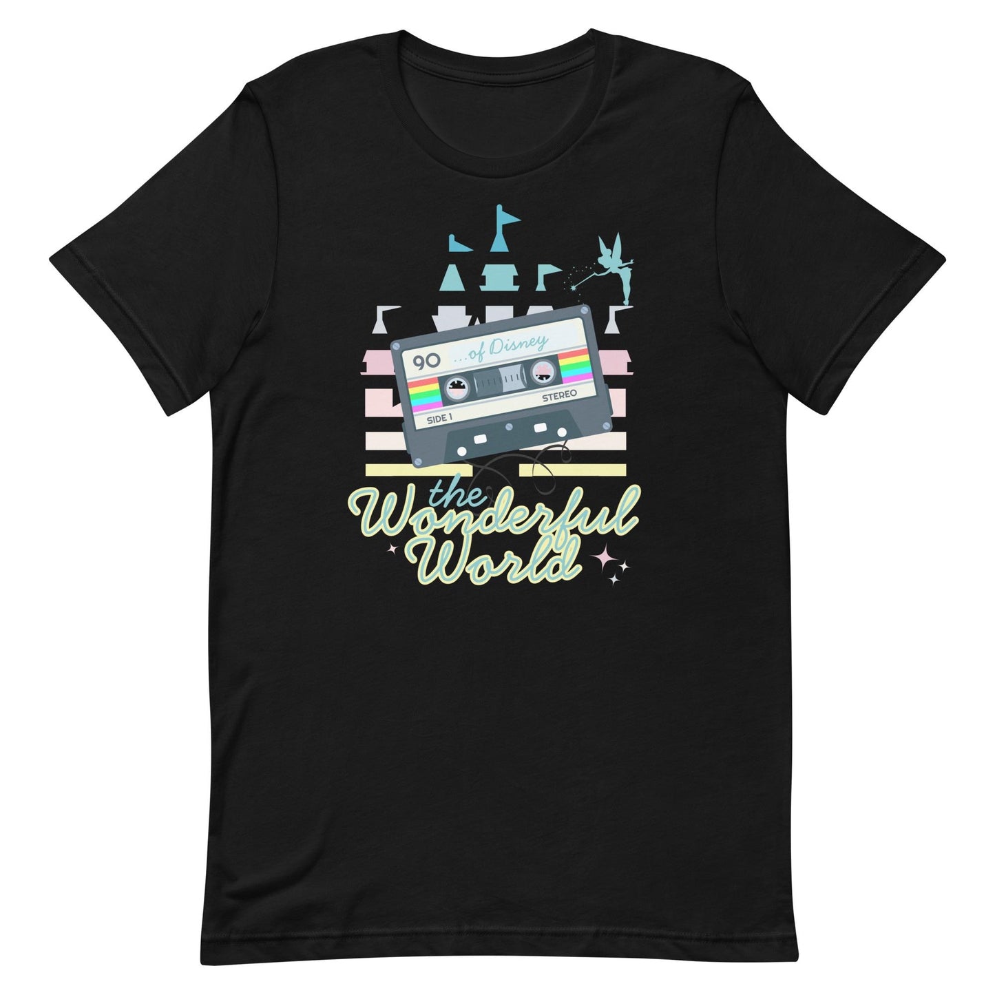 Retro Disney World Shirt, '90s Cassette Tape Bella Canvas Tee
