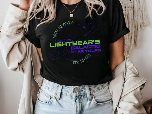 Lightyear's Galactic Tour Bella Canvas T-Shirt, Disney Family Matching