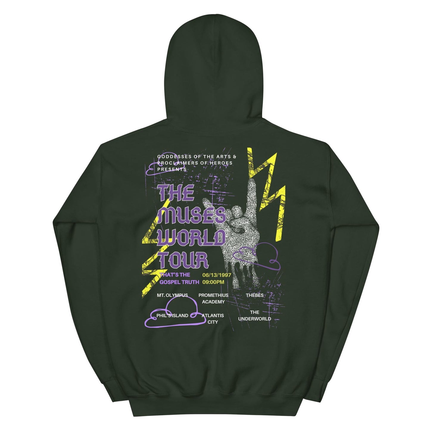 Hercules Muses World Tour Hoodie, Disney Adult Sweatshirt