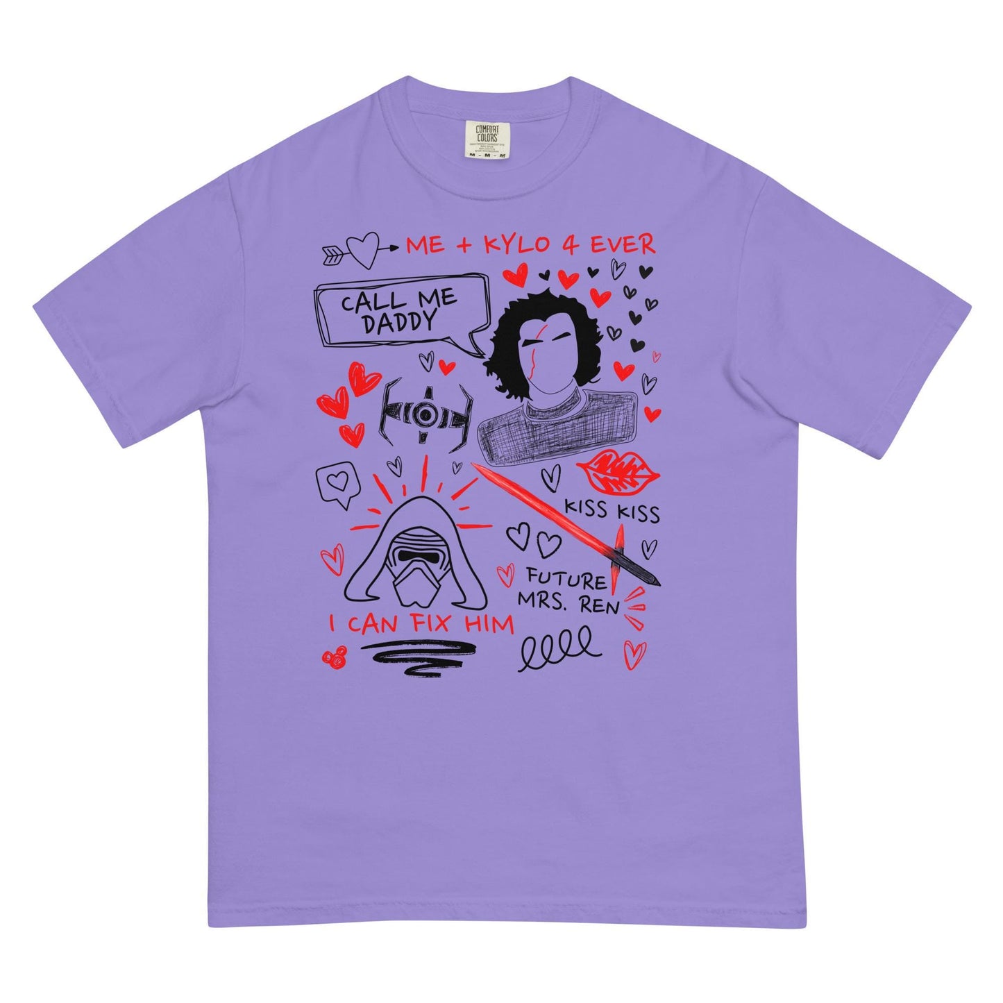 Kylo Ren Doodle Sketch Shirt: Star Wars Fan Tee