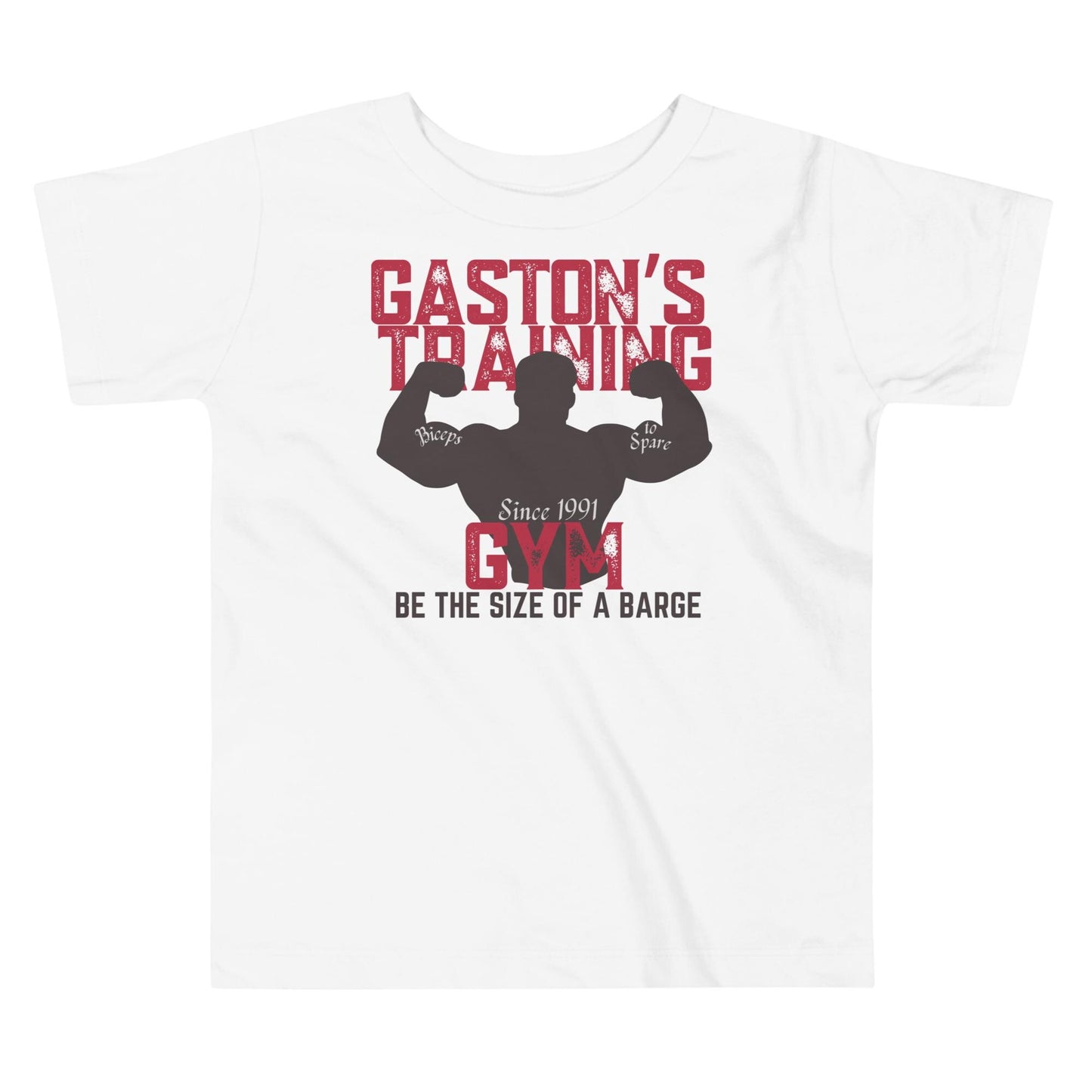 Gaston Training Toddler Shirt, Beauty and the Beast Inspired Disney Tee