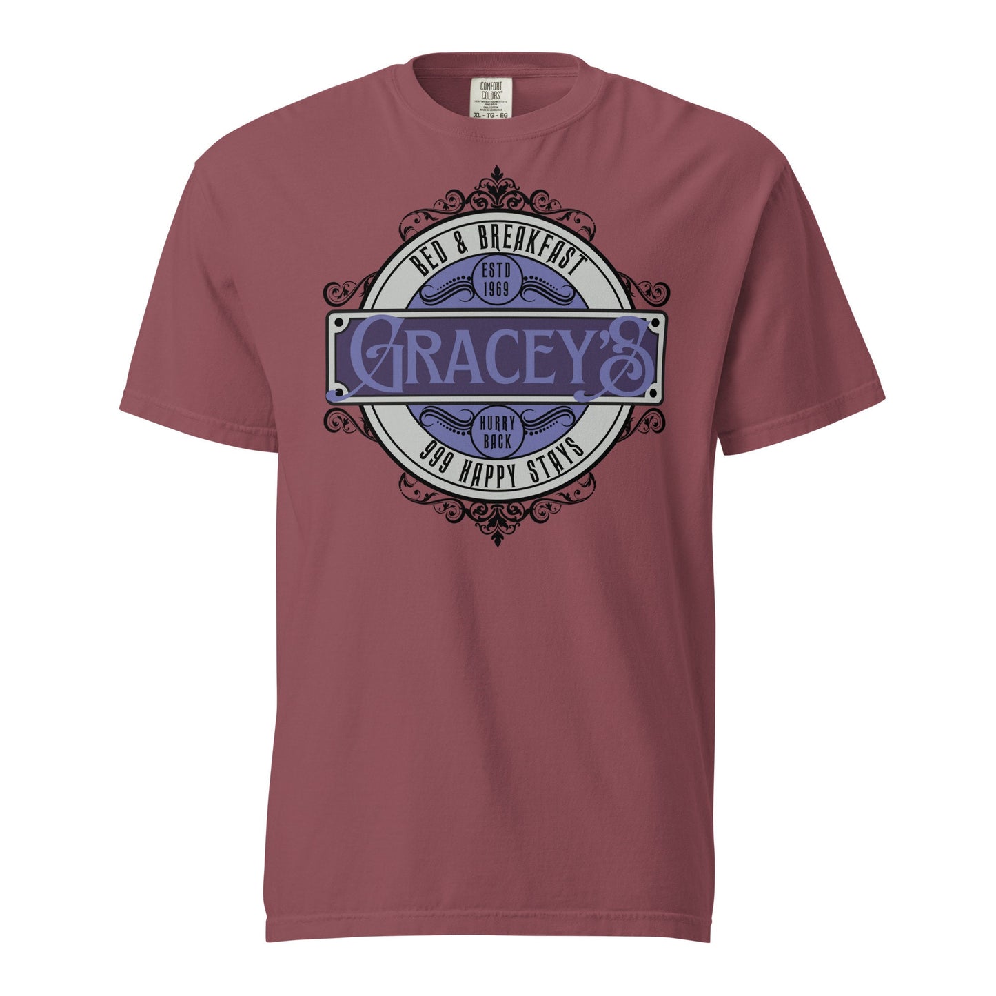 Gracey's Bed & Breakfast Haunted Mansion Tee, Comfort Colors Disney Shirt