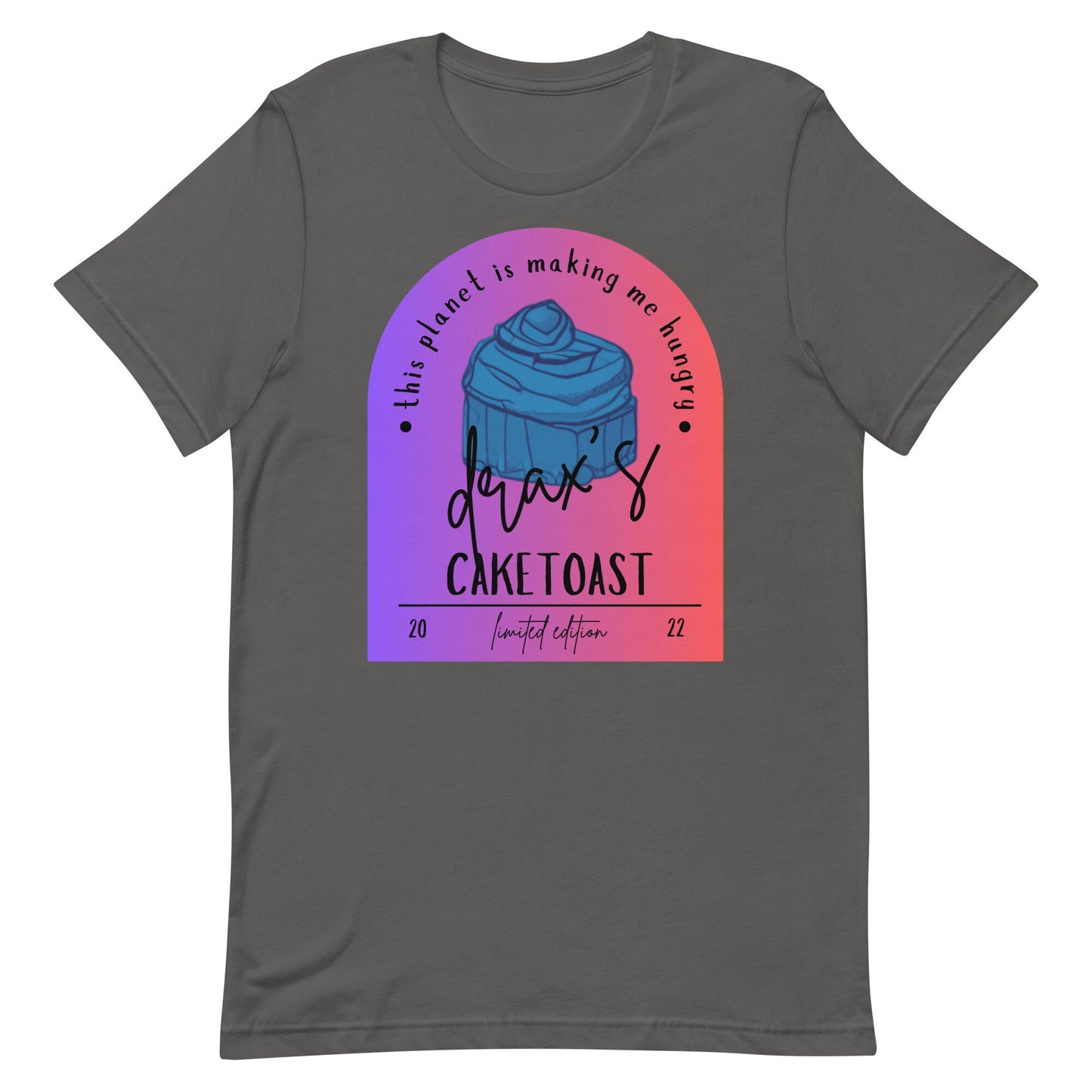 Drax Caketoast T-Shirt, Subtle Disney Guardians of the Galaxy Bella Canvas Tee