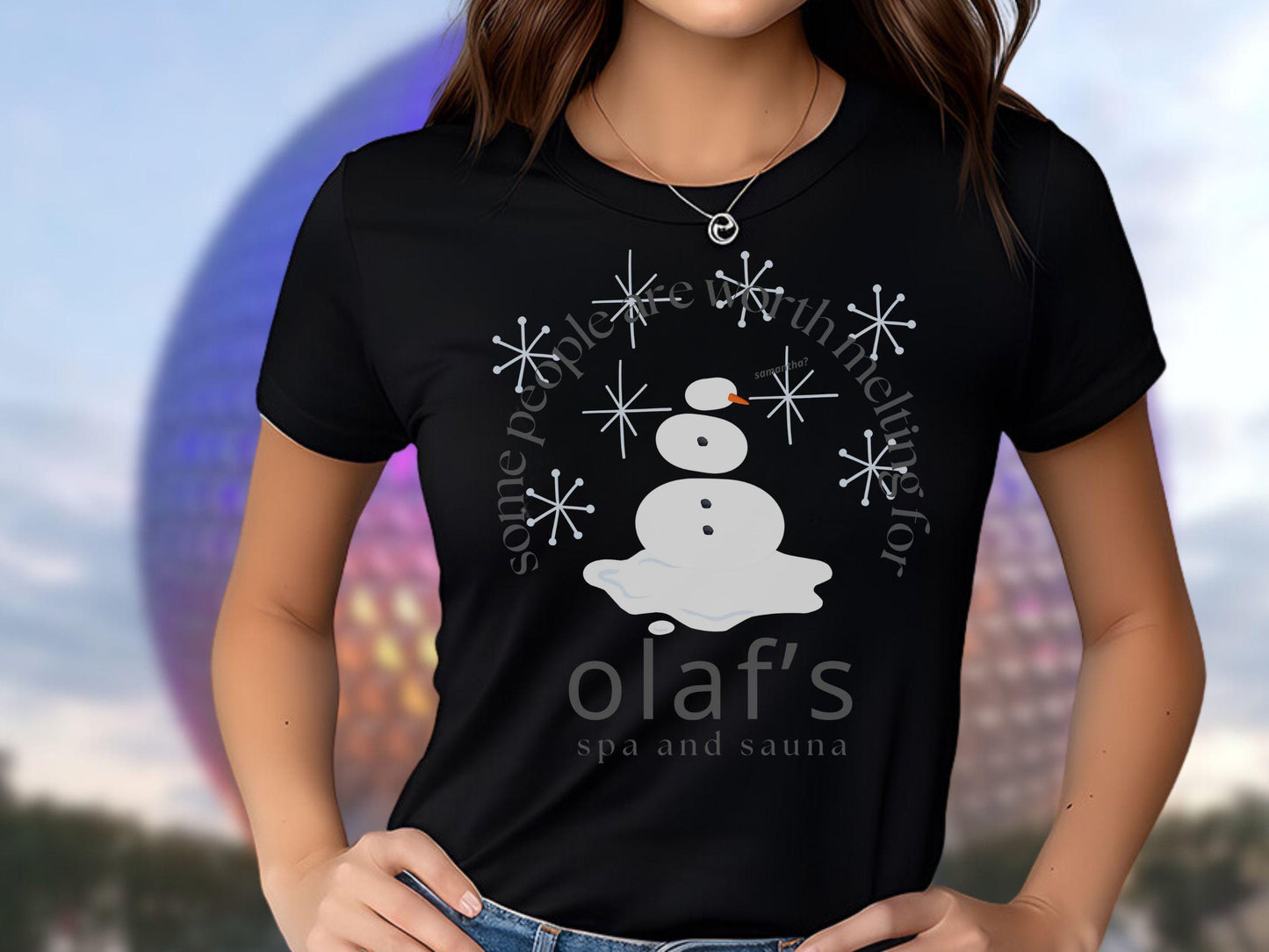 Olaf's Spa T-Shirt, Disney Frozen Inspired, Custom Vacation Shirt