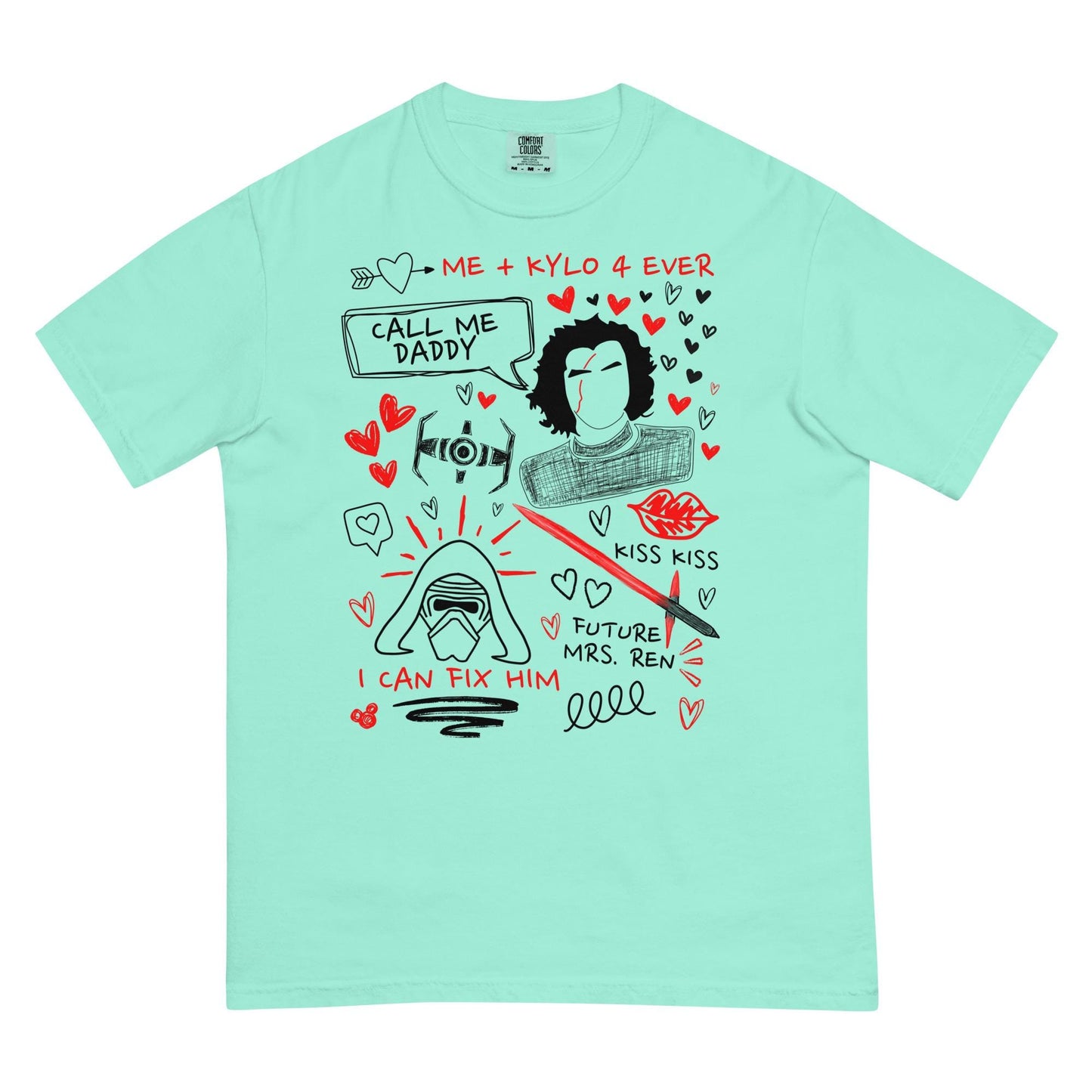 Kylo Ren Doodle Sketch Shirt: Star Wars Fan Tee