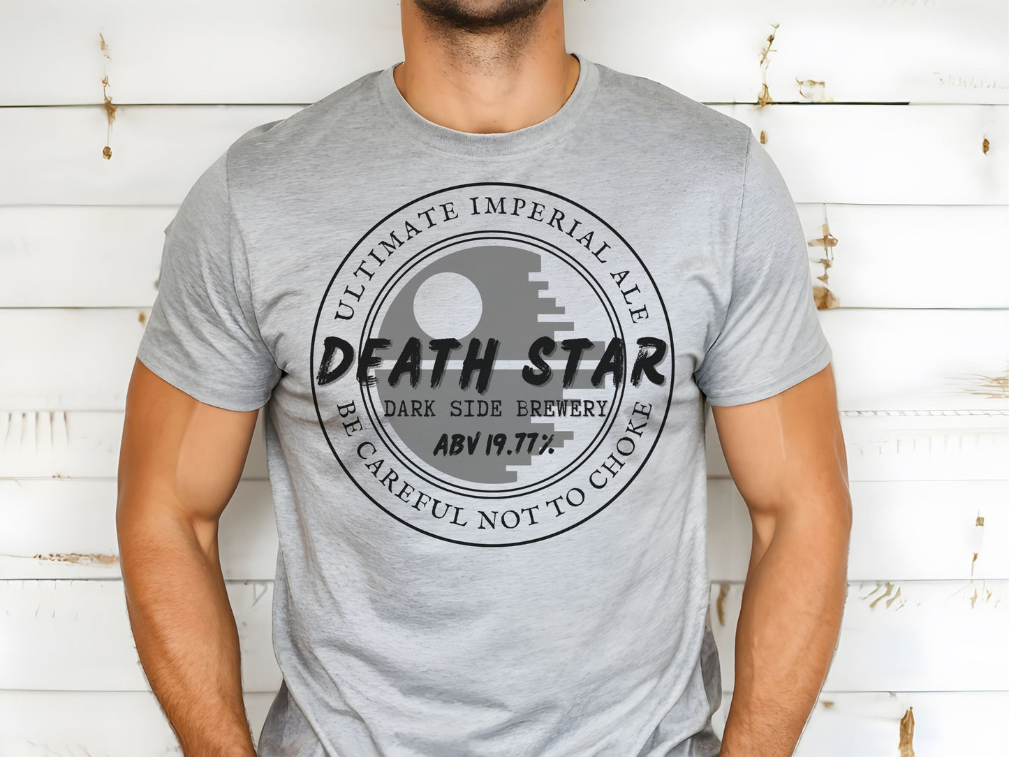 Death Star Dark Side Ale T-Shirt, Disney Family Matching Bella Canvas Tee