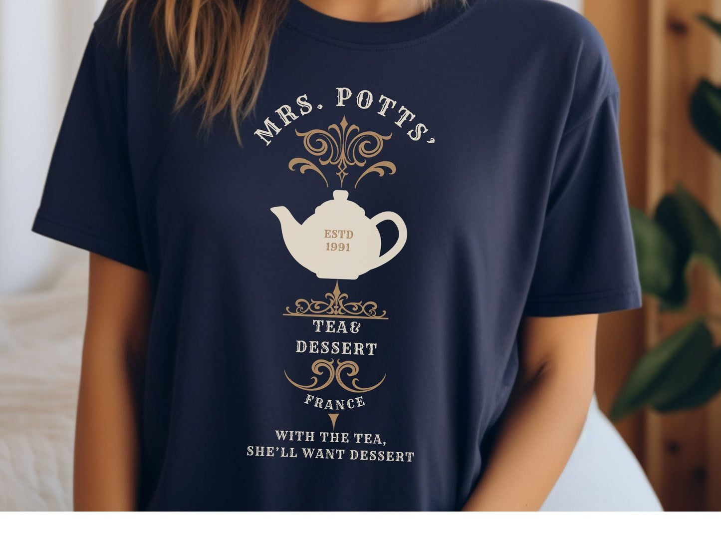 Mrs. Potts Tea & Dessert Bella Canvas Disney Shirt