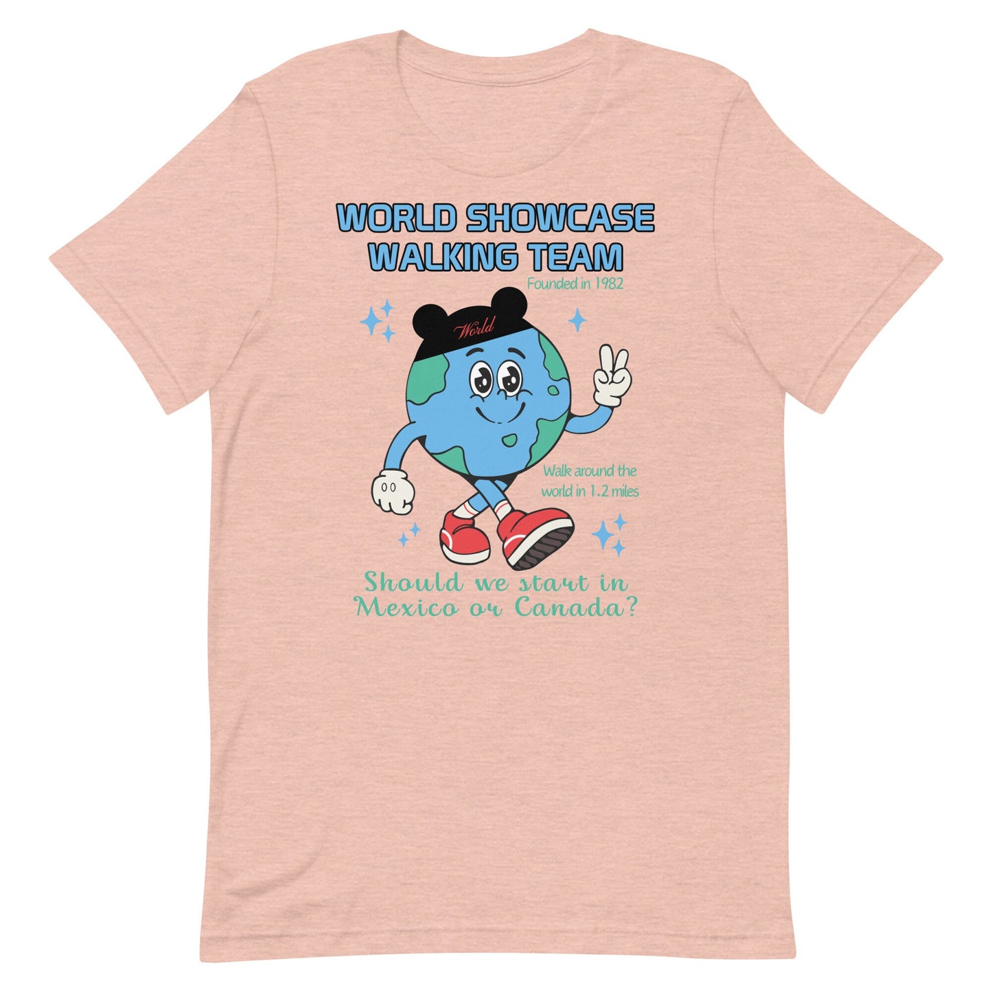 World Showcase Walking Team Shirt, Subtle Disney Tee