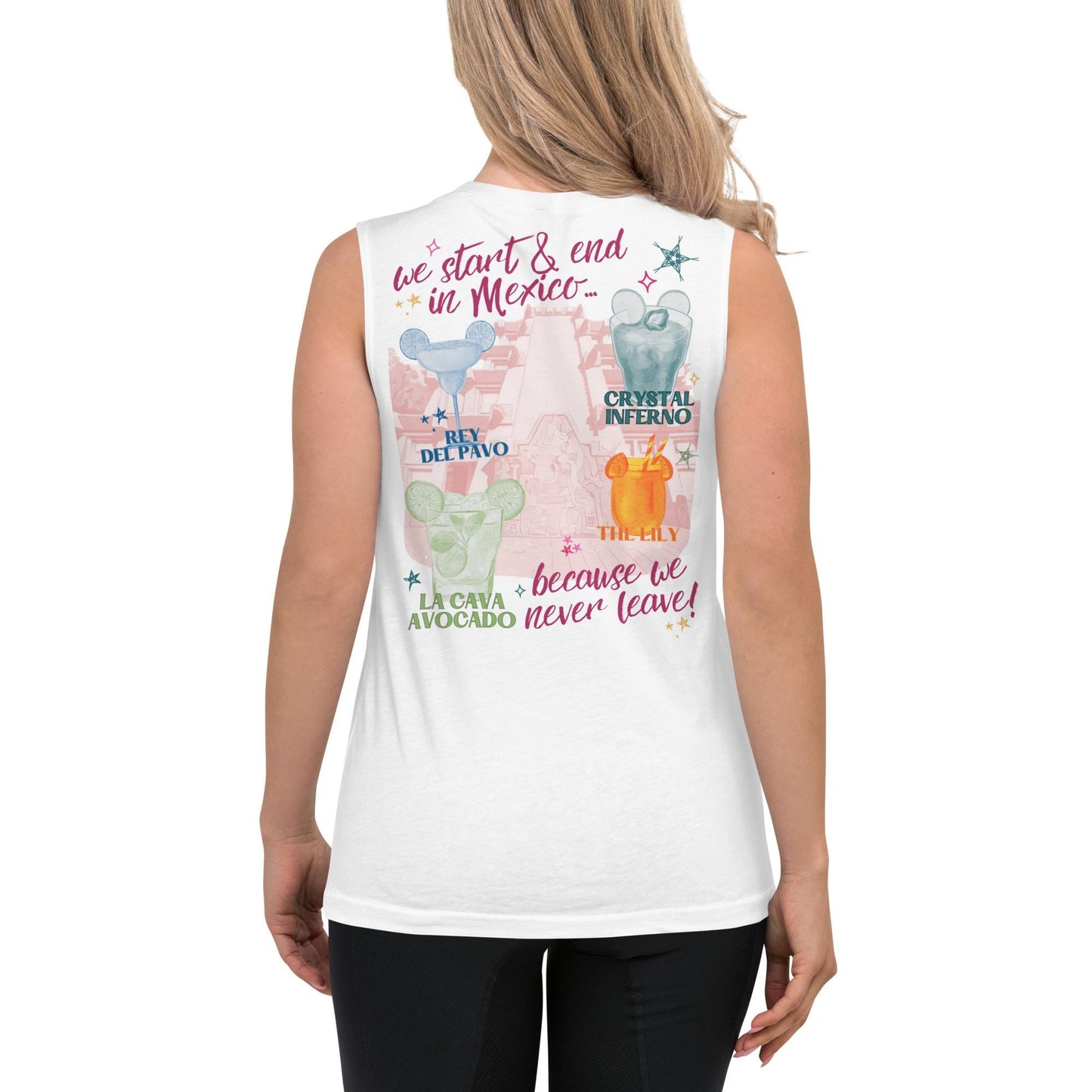 La Cava Bella Canvas Muscle Shirt, Disney EPCOT Mexico Trip