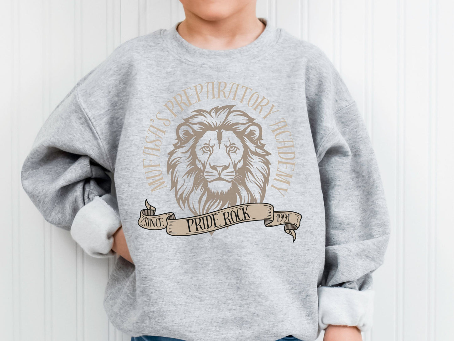 Mufasa's Prep Academy Youth Sweatshirt - Subtle Theme Park Matching Outfit
