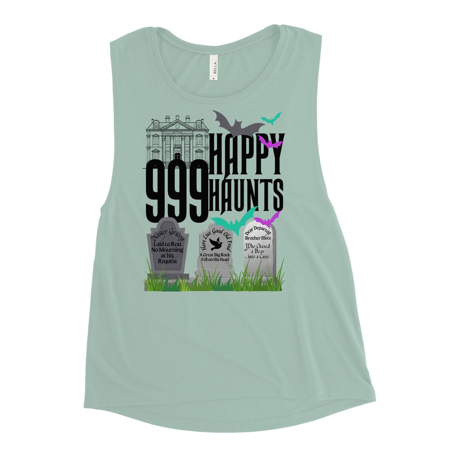 999 Happy Haunts Bella Canvas Tank Top, Disney Family Shirt