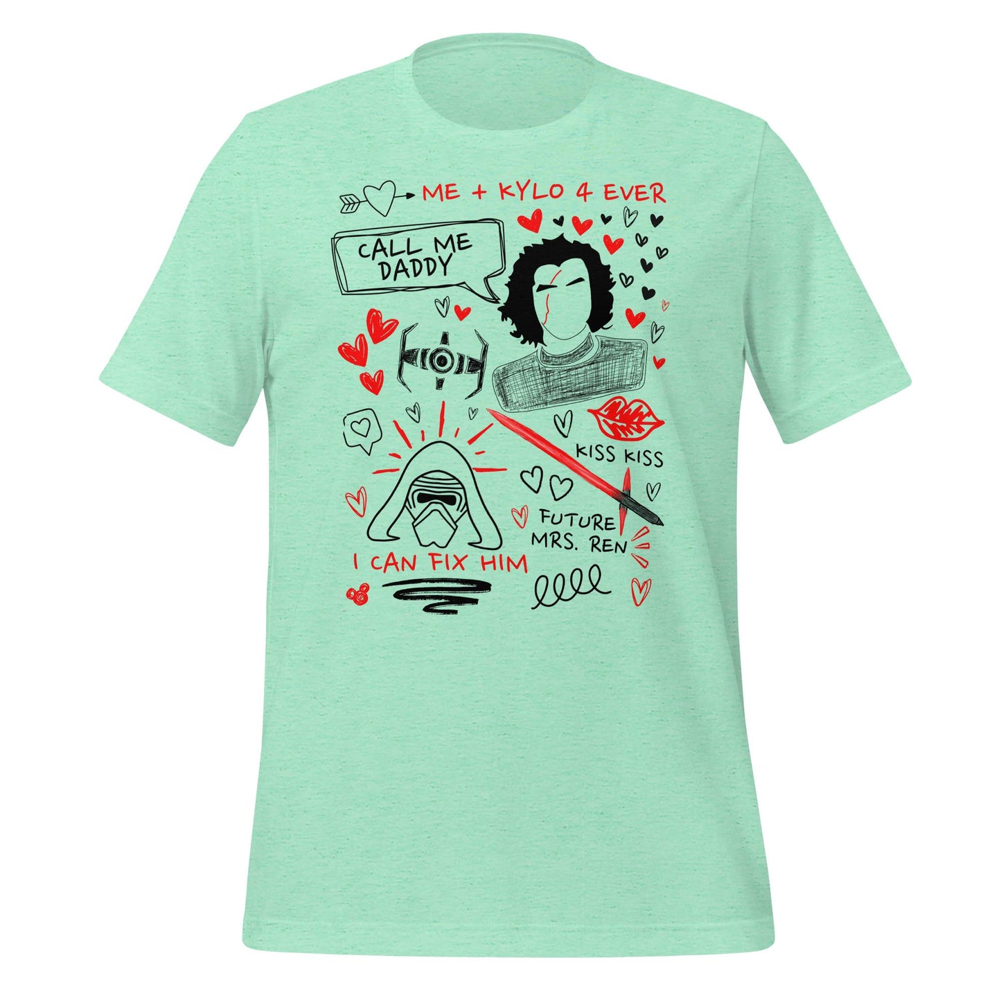 Kylo Ren Doodle Sketch Shirt: Star Wars Fan Tee