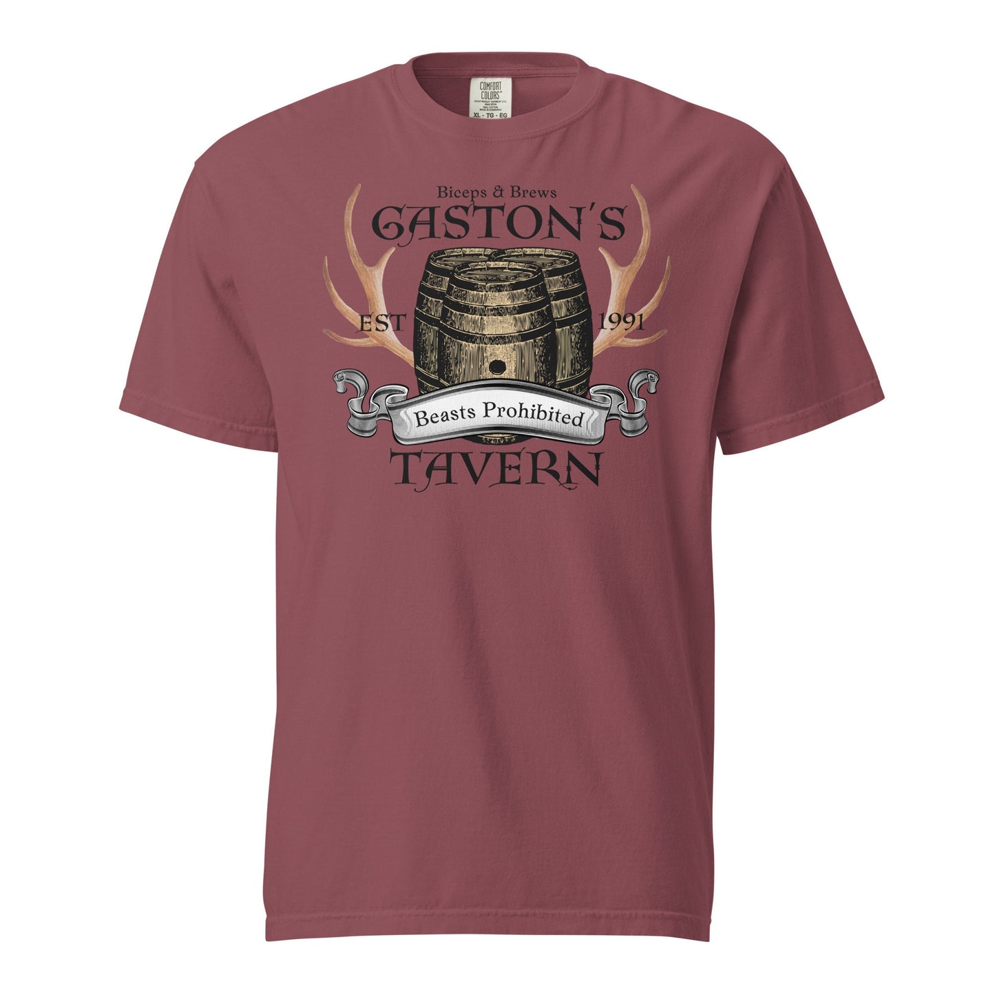Gaston's Tavern Shirt: Comfort Colors Disneyland Family Tee