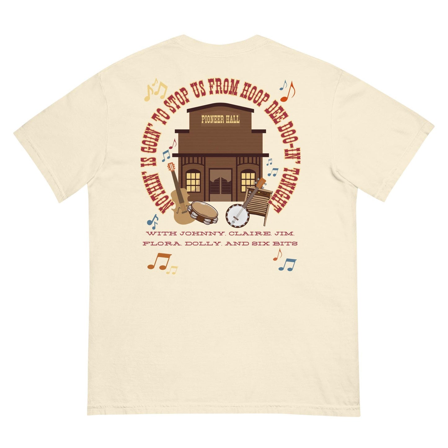 Hoop Dee Doo Revue Shirt, Pioneer Hall Comfort Colors Tee