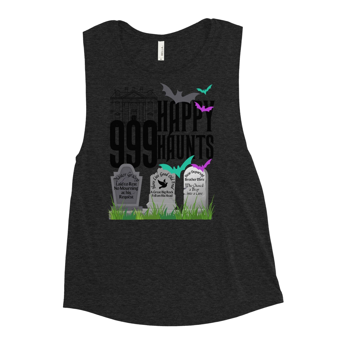 999 Happy Haunts Bella Canvas Tank Top, Disney Family Shirt
