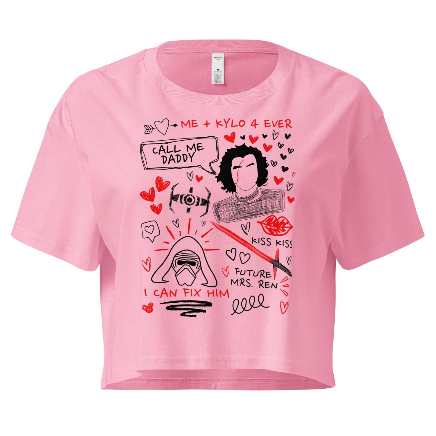 Kylo Ren Crop Top: Star Wars Doodle Sketch Shirt