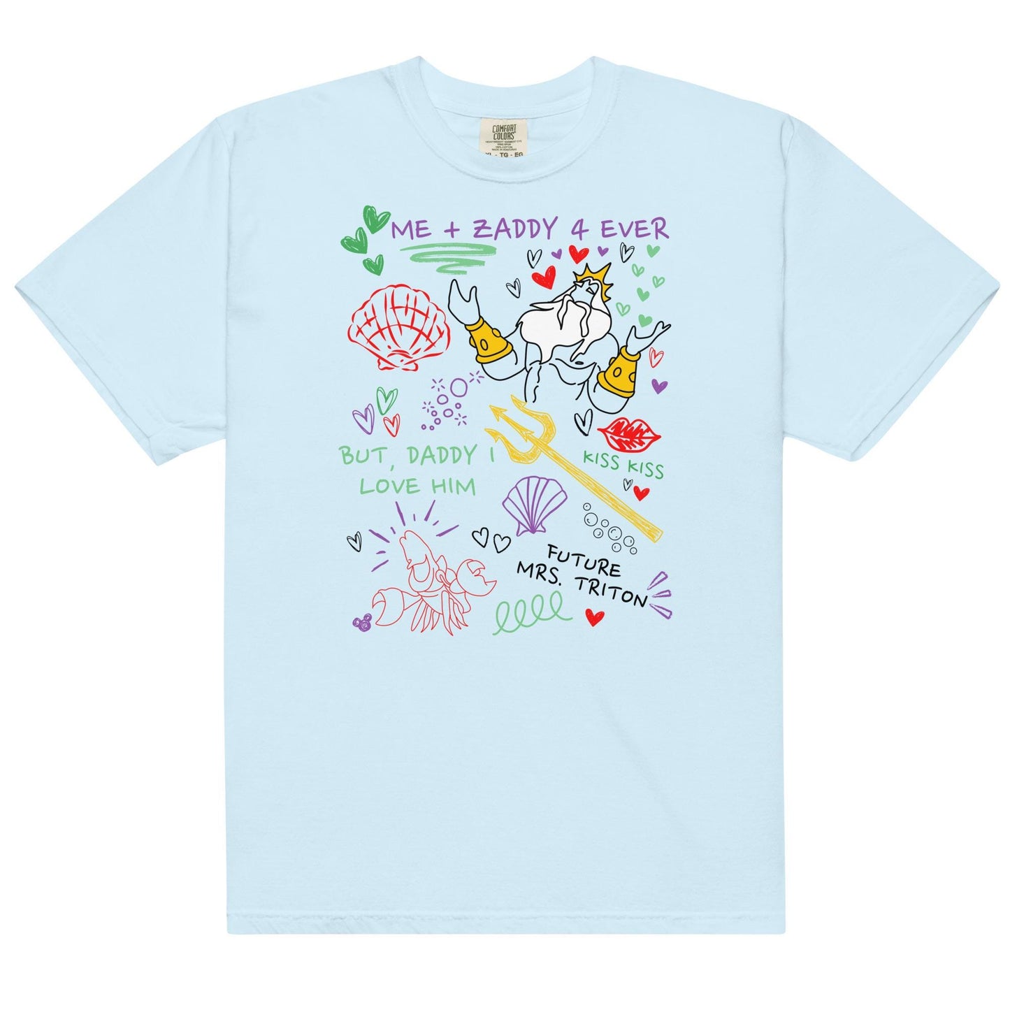 King Triton Zaddy Doodle Shirt: Little Mermaid Girls Trip Tee