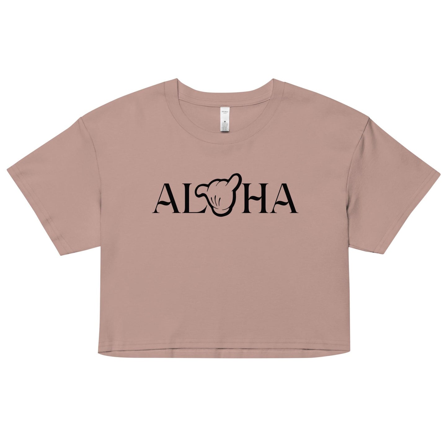 Disney Aulani Aloha Mickey Crop Shirt, Hang Loose Shaka