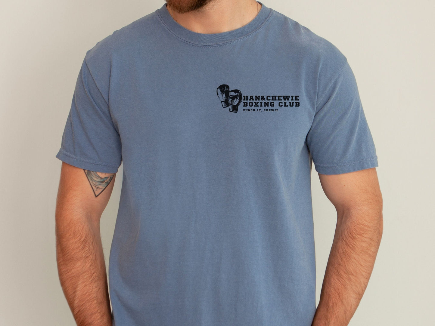 Han & Chewie Boxing Club T-Shirt: Comfort Colors Star Wars Tee