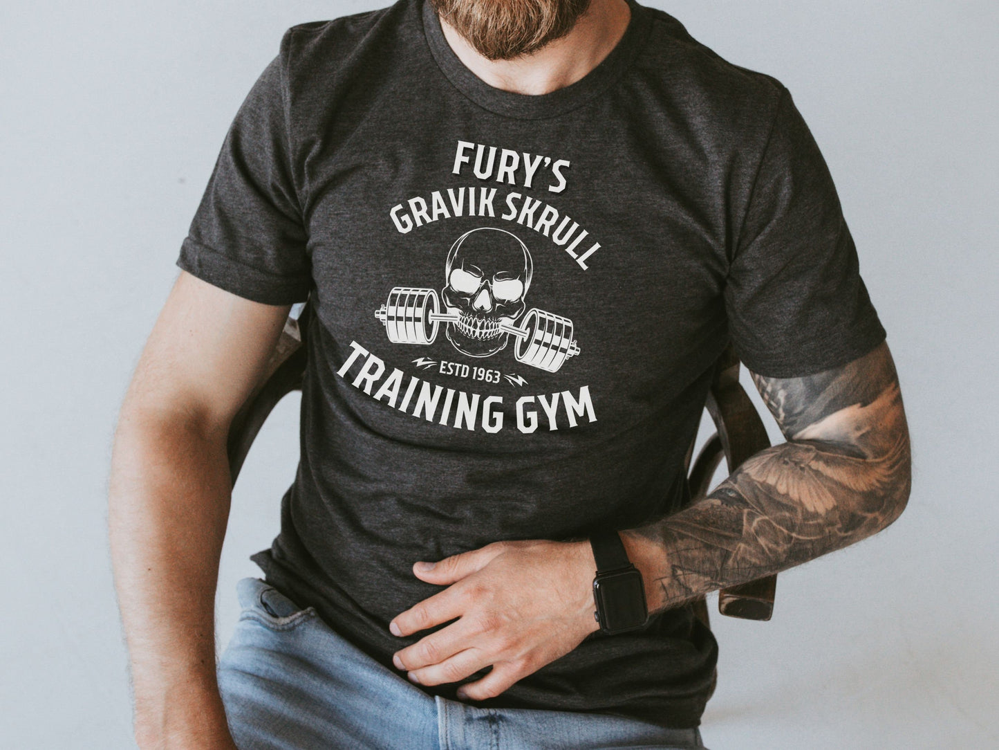 Fury's Gravik Skrull Training Gym Bella Canvas T-Shirt, Marvel Avengers
