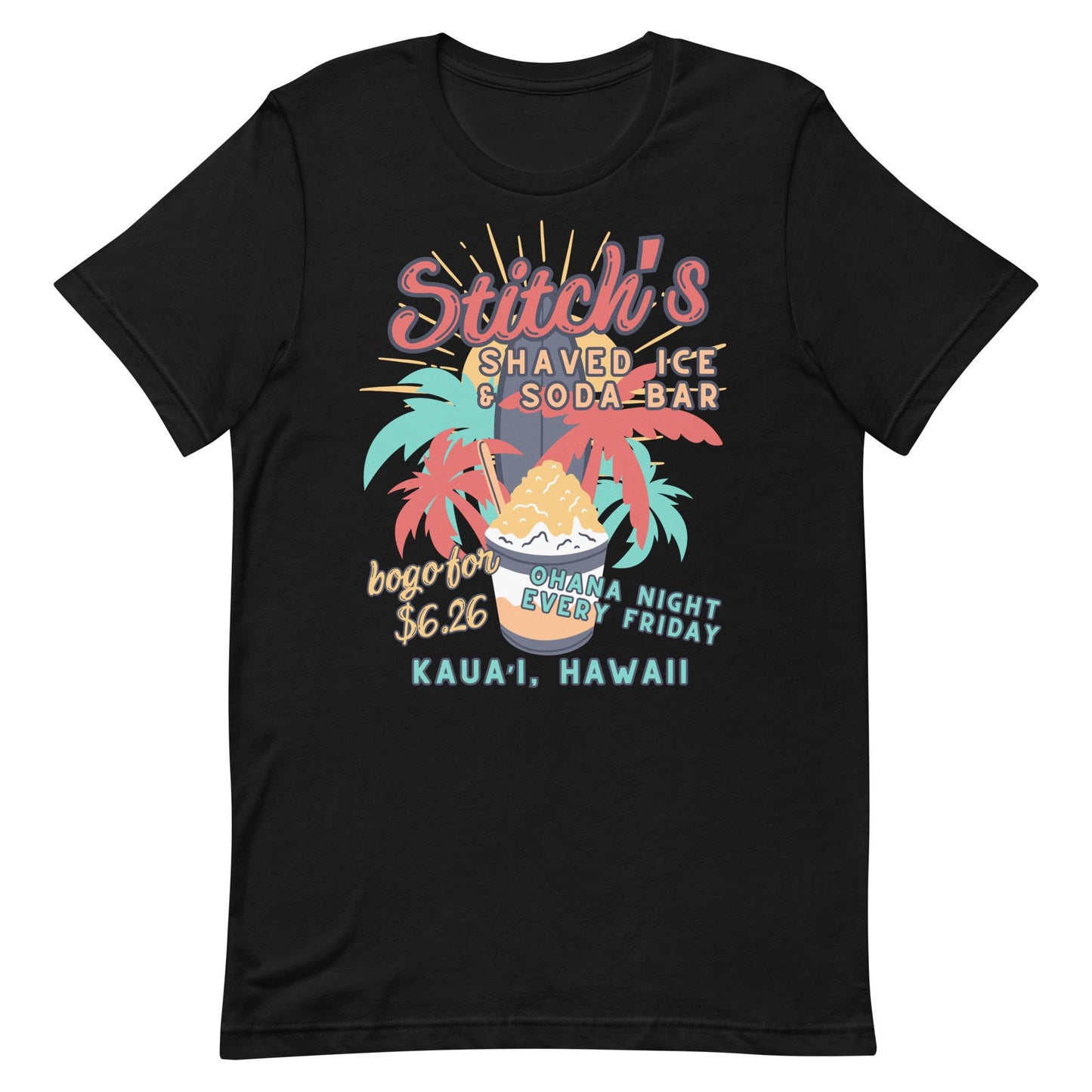 Stitch's Shaved Ice Bella Canvas Disney Shirt