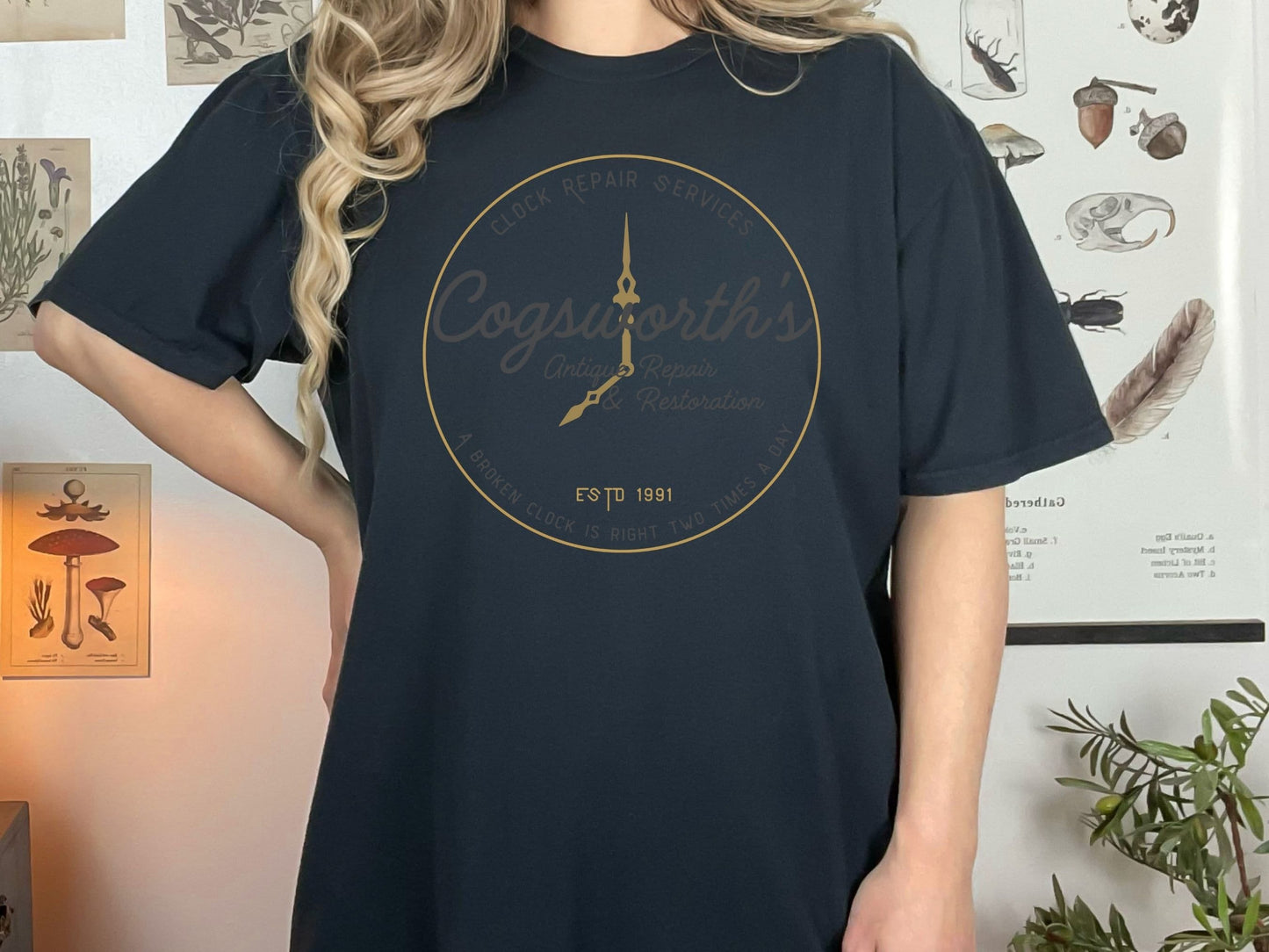 Cogsworth Beauty and the Beast Shirt, Comfort Colors, Disneyland