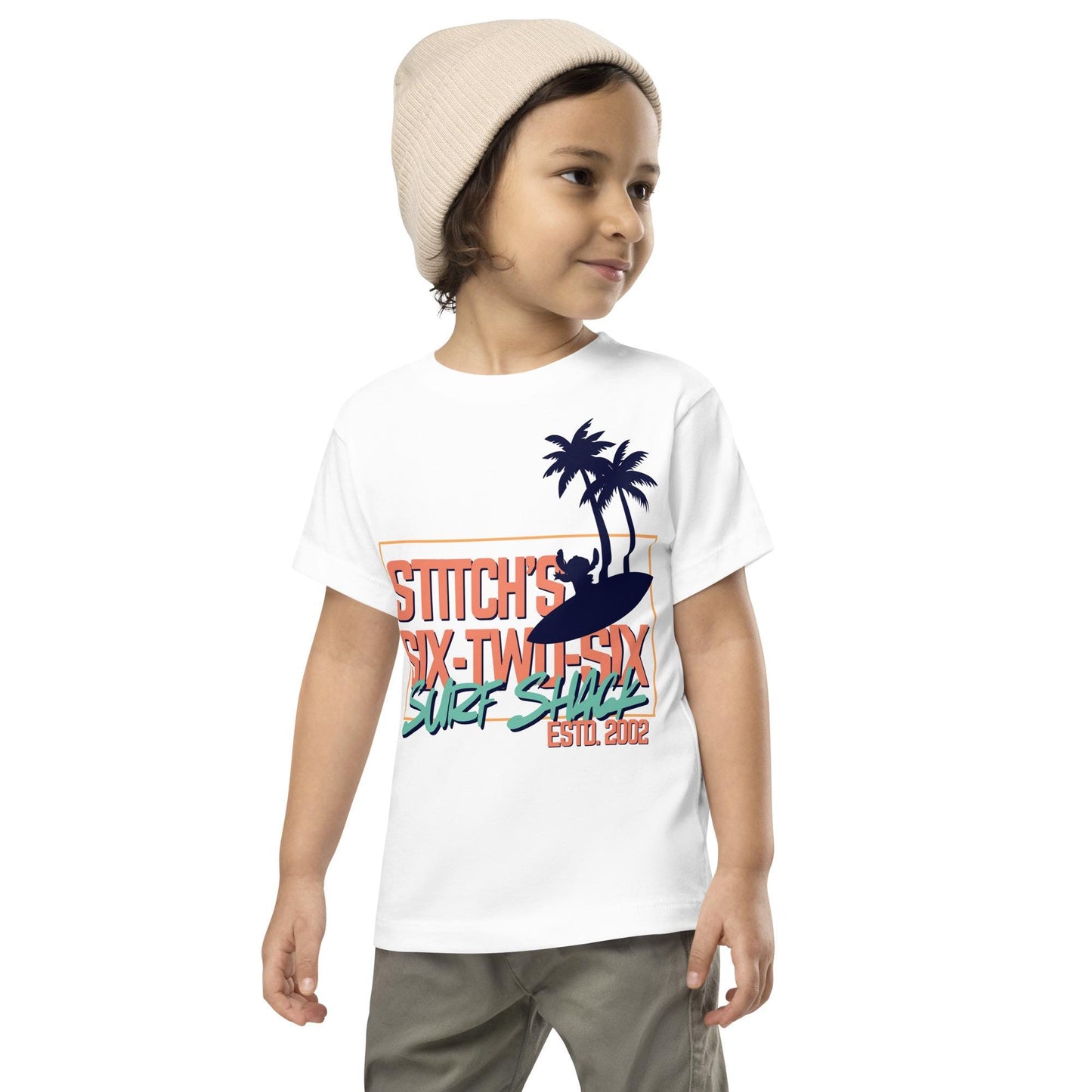 Toddler Stitch Surf Shack Shirt, Disney Ohana, Bella Canvas Tee