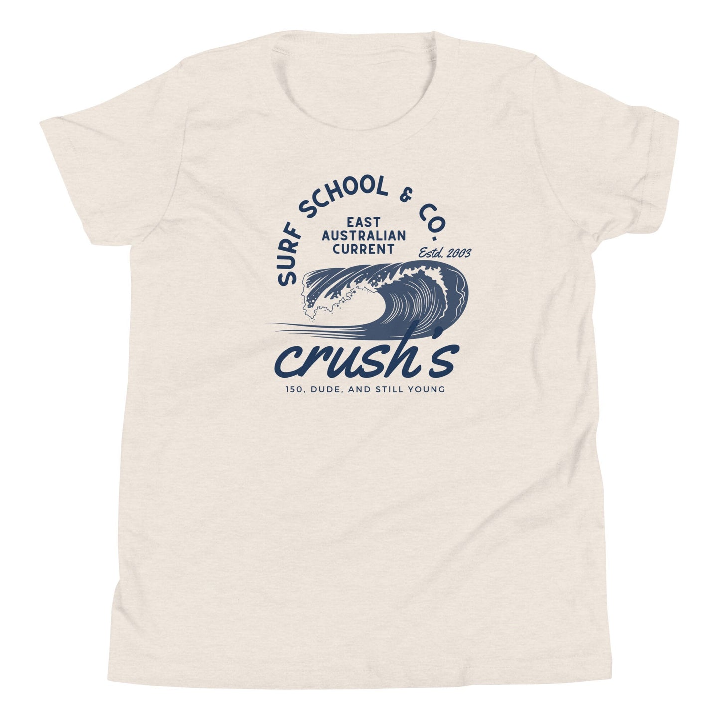 Crush's Surf School Youth T-Shirt, Subtle Disney Family Tee