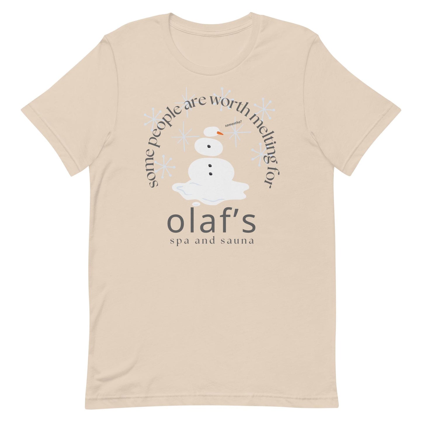 Olaf's Spa T-Shirt, Disney Frozen Inspired, Custom Vacation Shirt