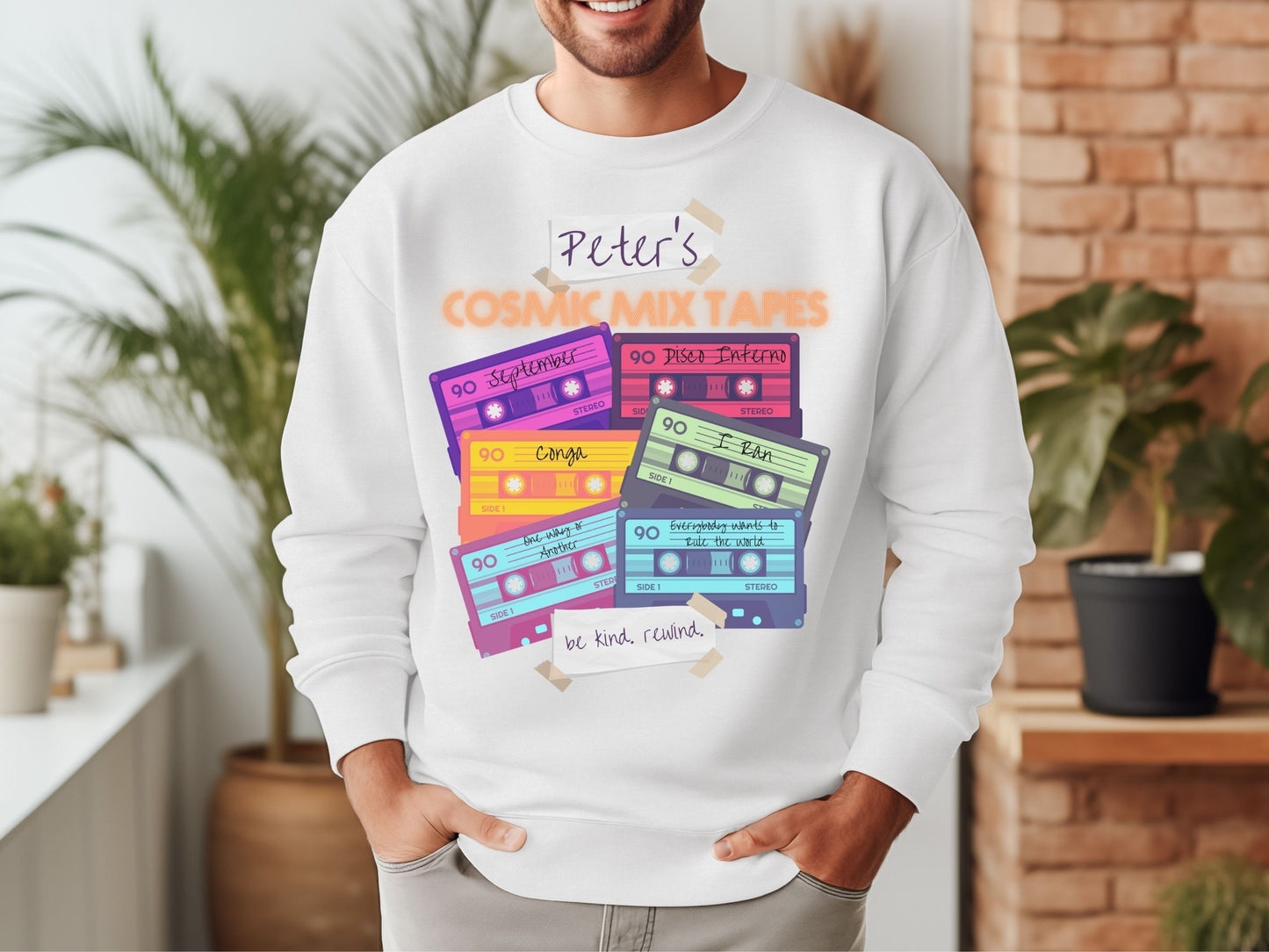 Peter's Cosmic Mix Tapes Sweatshirt, Disney Family Matching Crewneck